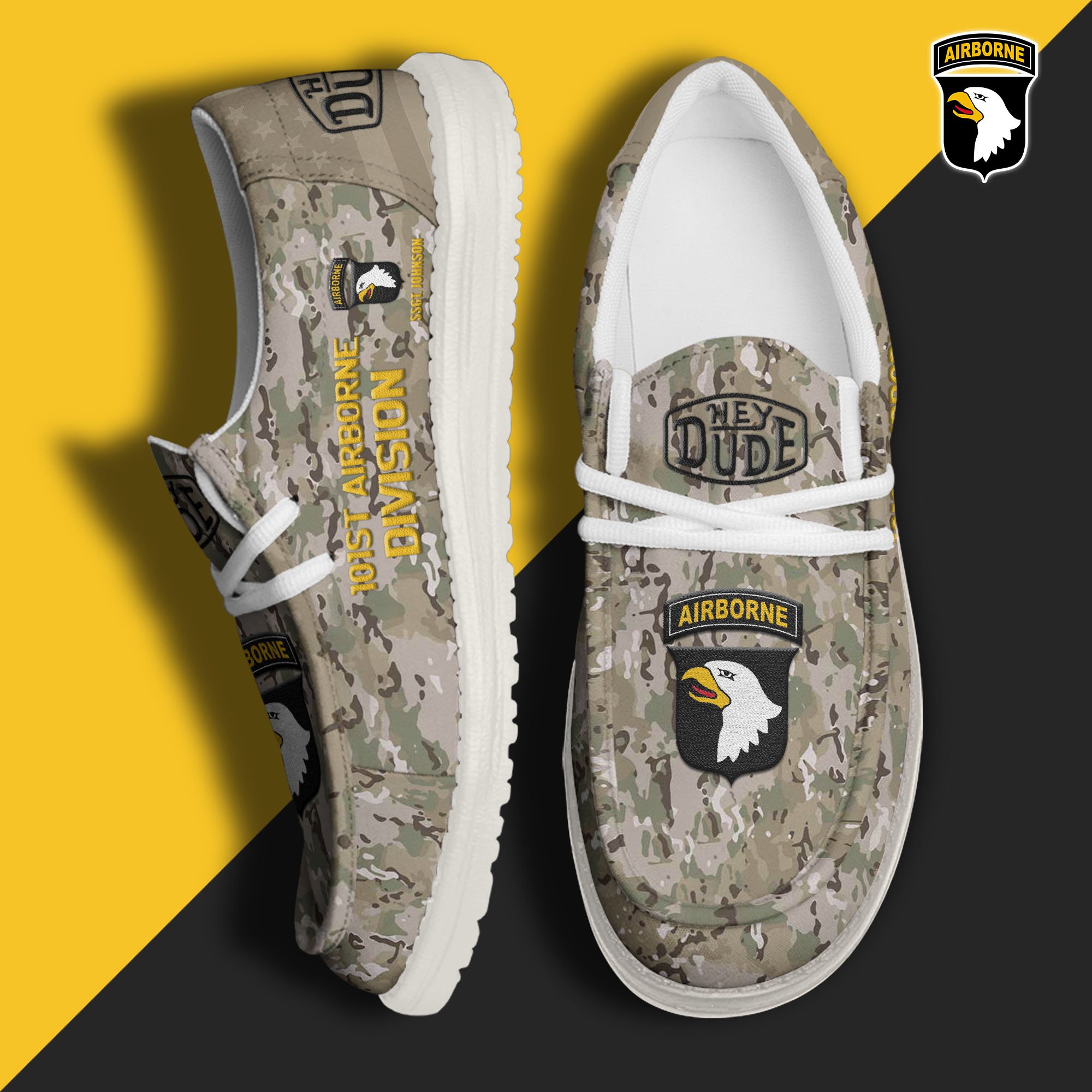 101st Airborne Division Personalized Hey Dude Shoes For Men And Women ST9804