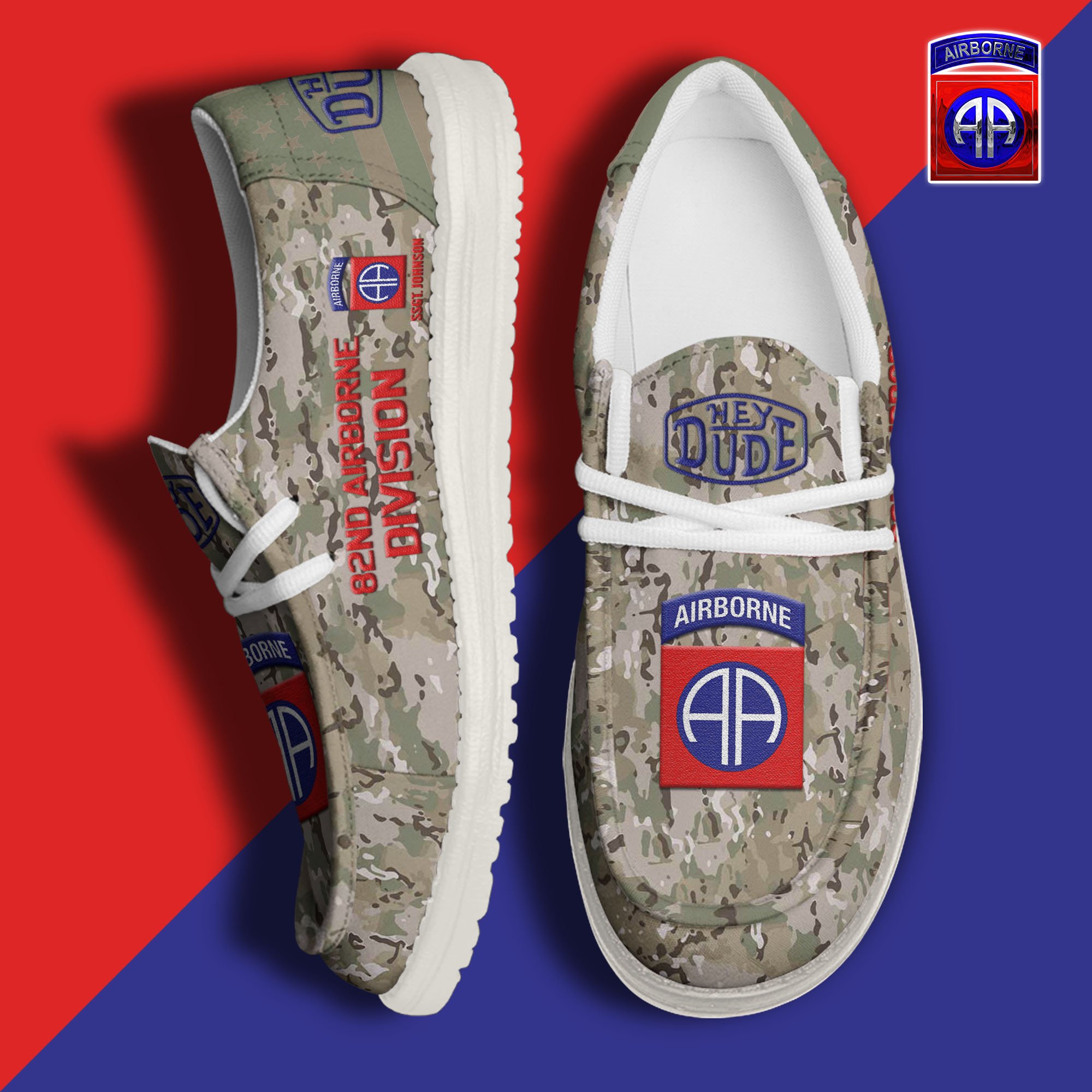 82nd Airborne Personalized Hey Dude Shoes For Men And Women ST9814