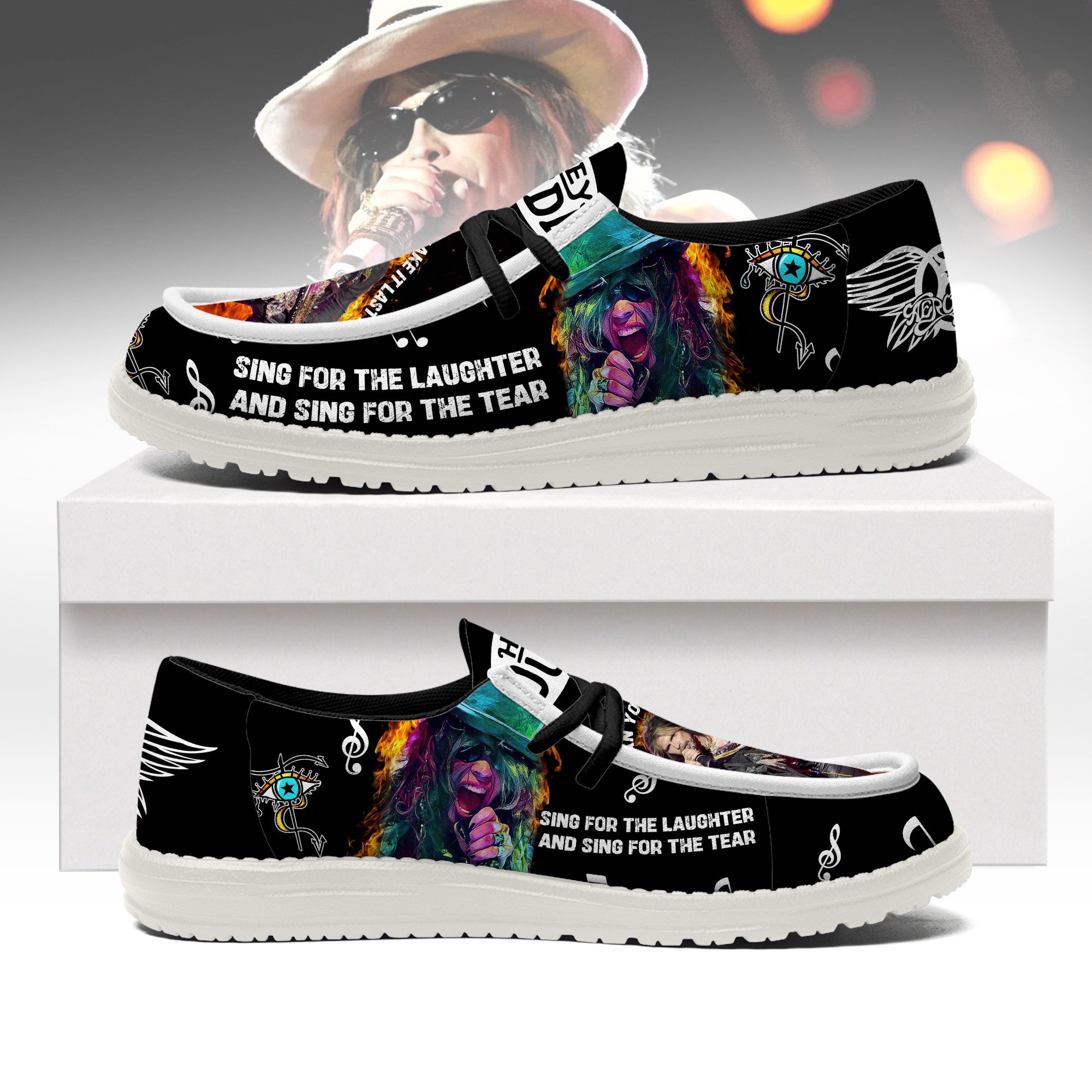 Aerosmith Personalized Hey Dude Shoes For Men And Women ST5890