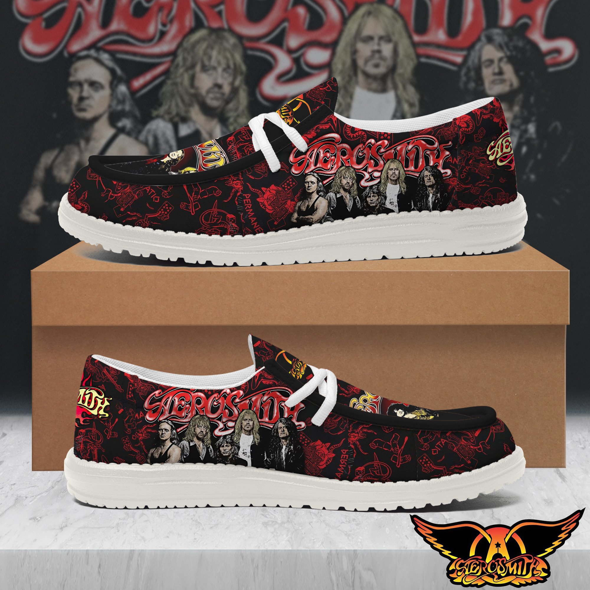 Aerosmith Personalized Hey Dude Shoes For Men And Women ST6141
