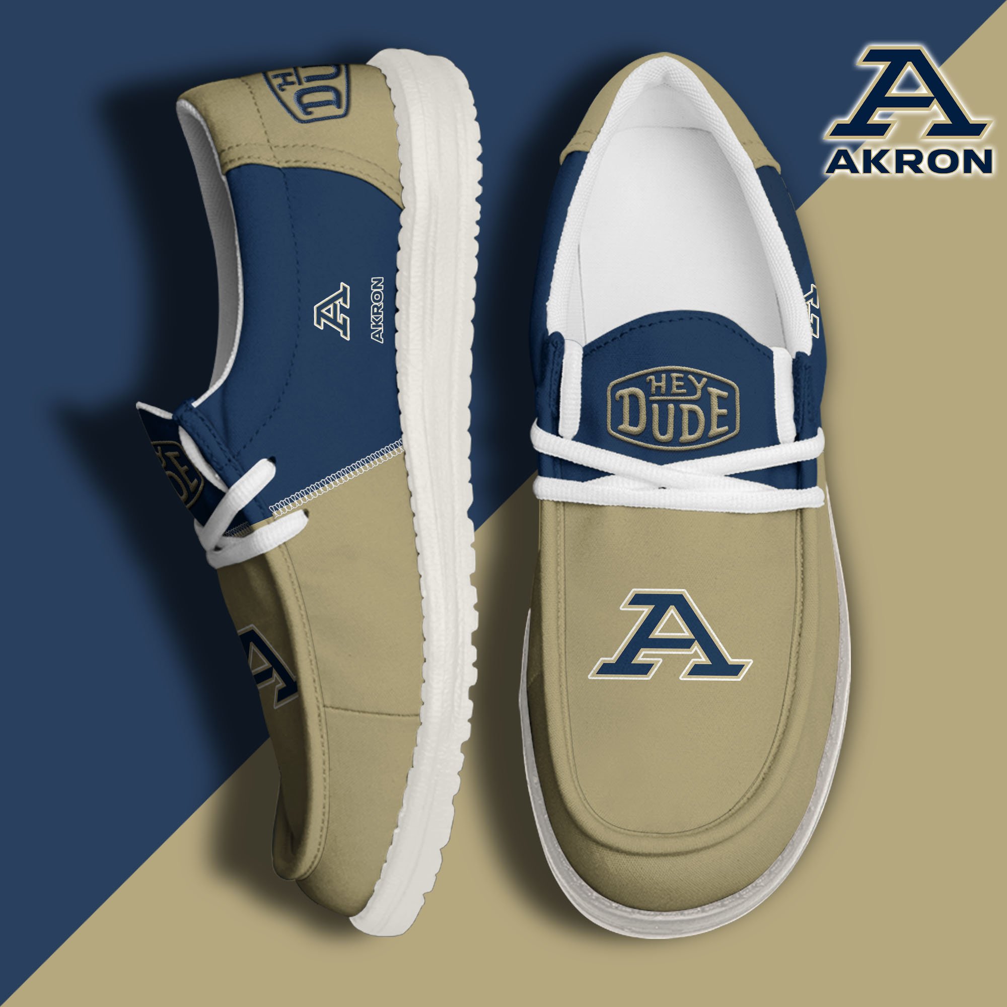 Akron Zips Personalized Hey Dude Shoes For Men And Women ST6685