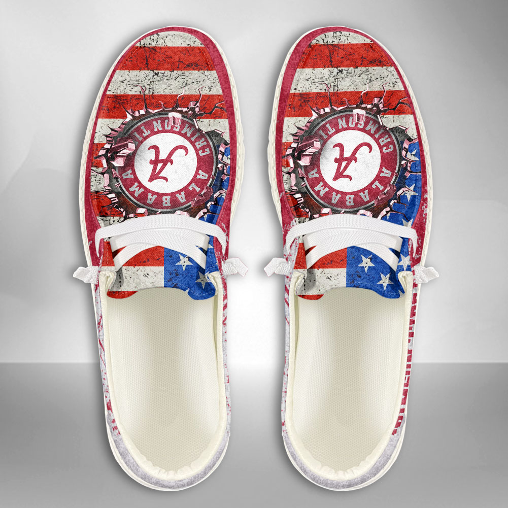 Alabama Crimson Tide NCAA Personalized Hey Dude Shoes For Men And Women ST12759