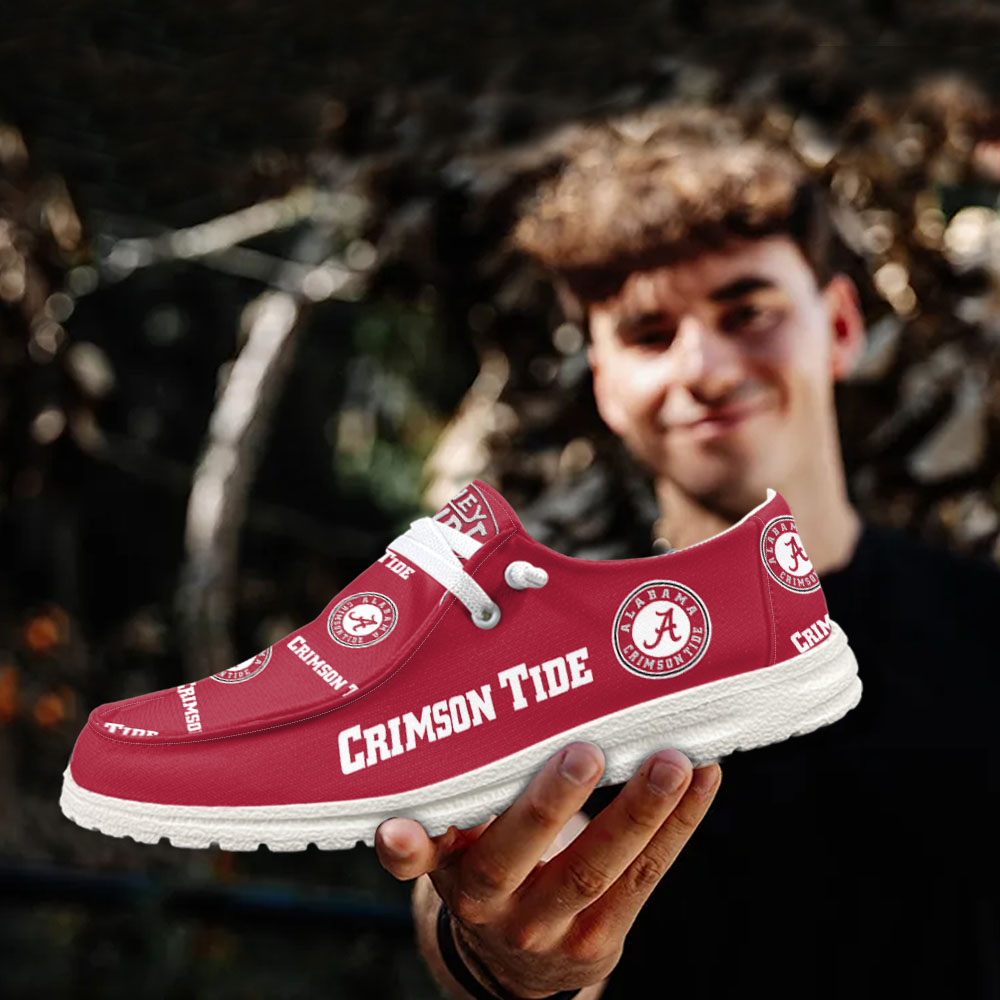 Alabama Crimson Tide NCAA Personalized Hey Dude Shoes For Men And Women ST12986