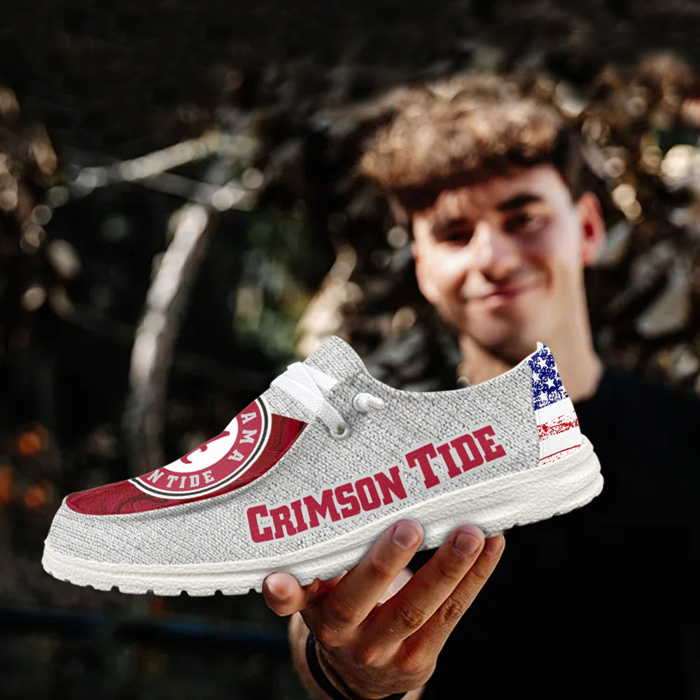 Alabama Crimson Tide NCAA Personalized Hey Dude Shoes For Men And Women ST13415