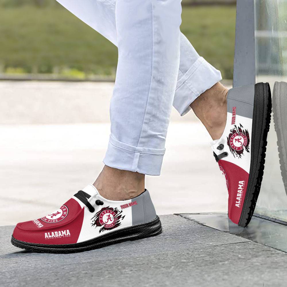 Alabama Crimson Tide NCAA Personalized Hey Dude Shoes For Men And Women ST13850