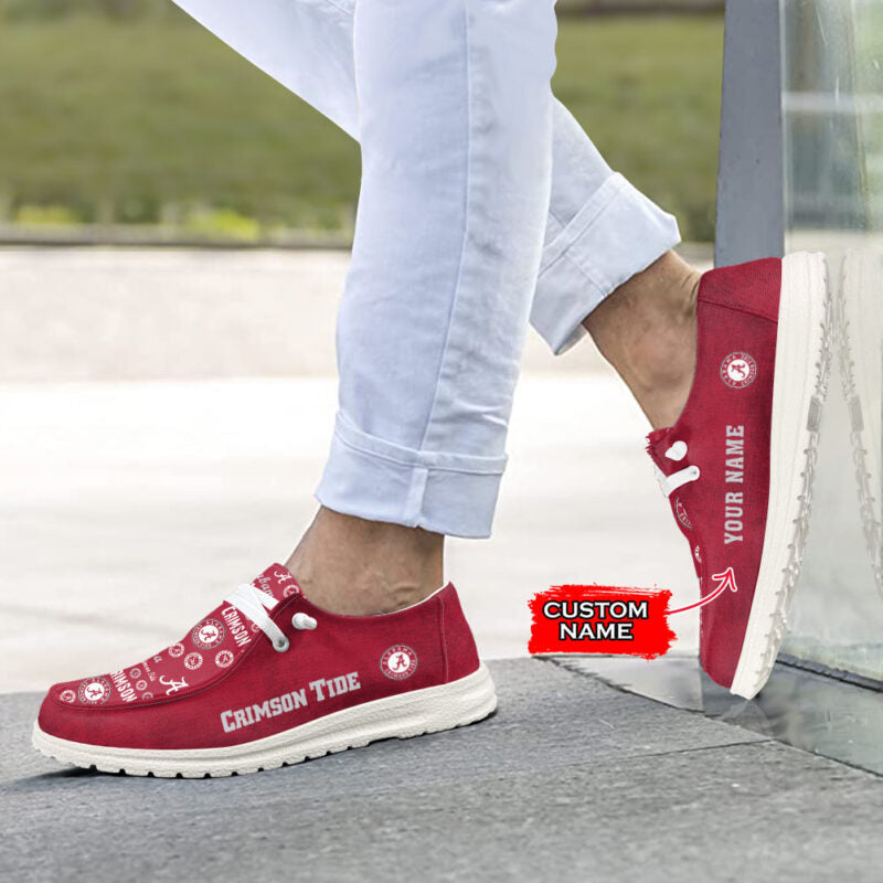 Alabama Crimson Tide NCAA Personalized Hey Dude Shoes For Men And Women ST13854