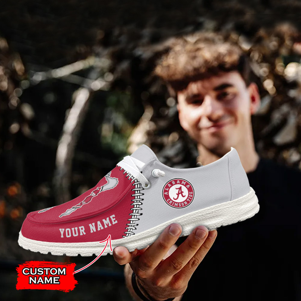 Alabama Crimson Tide NCAA Personalized Hey Dude Shoes For Men And Women ST14031