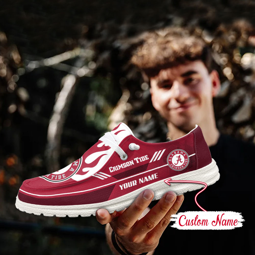 Alabama Crimson Tide NCAA Personalized Hey Dude Shoes For Men And Women ST14289