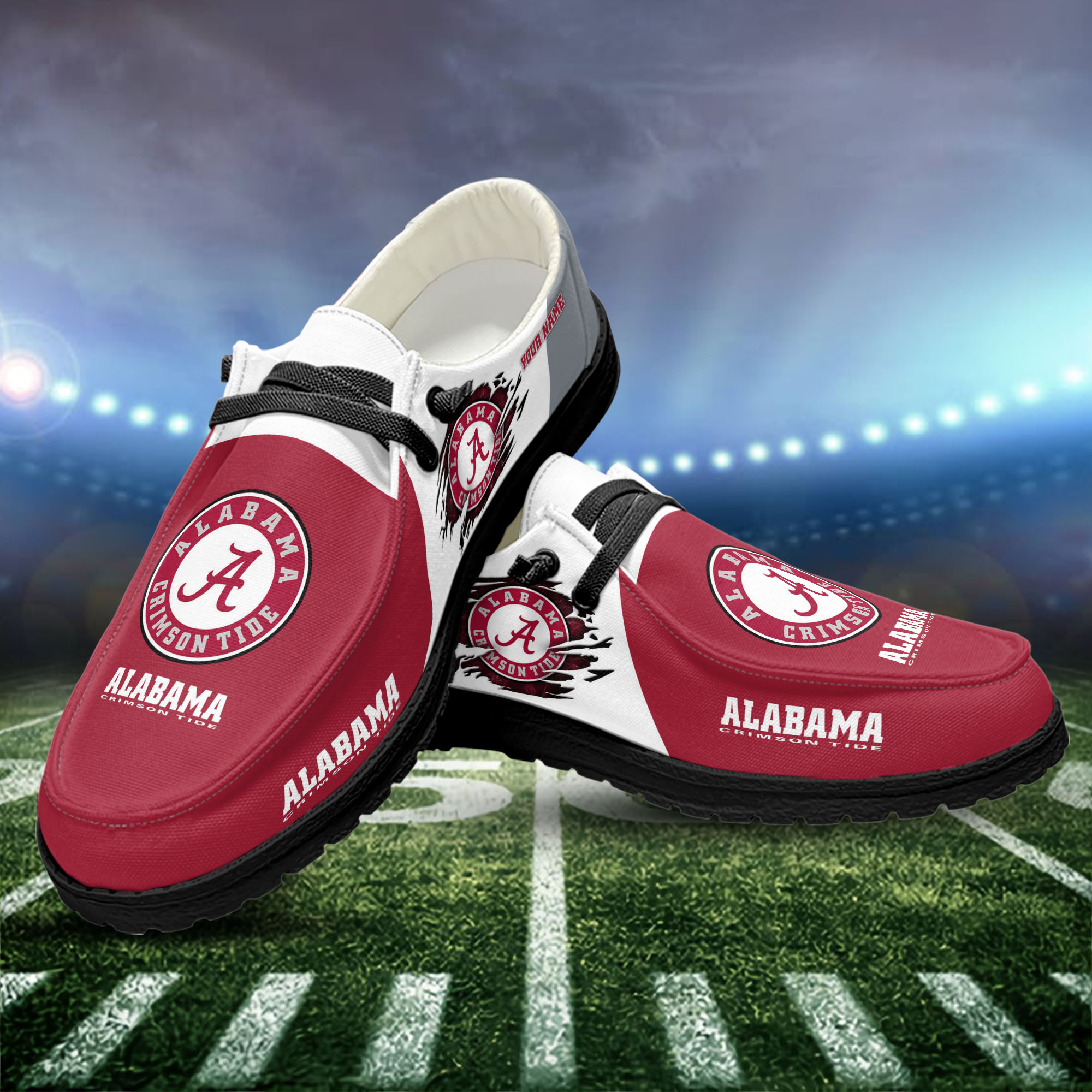 Alabama Crimson Tide Personalized Hey Dude Shoes For Men And Women ST11524