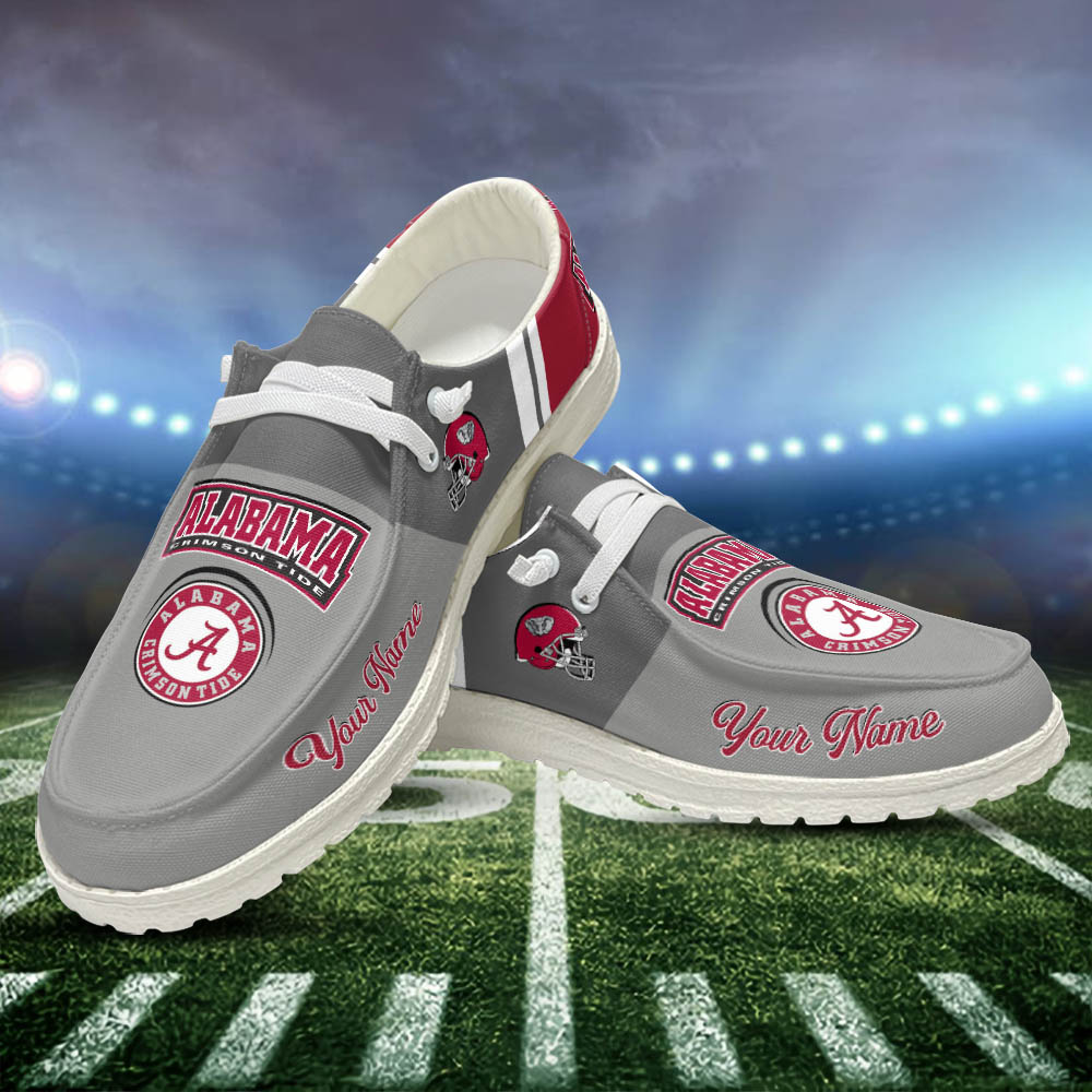 Alabama Crimson Tide Personalized Hey Dude Shoes For Men And Women ST15306