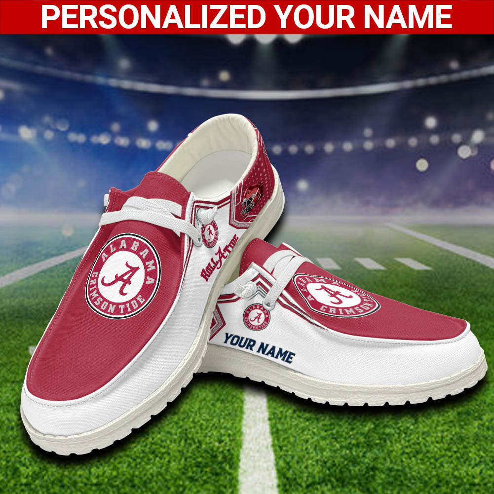 Alabama Crimson Tide Personalized Hey Dude Shoes For Men And Women ST15416