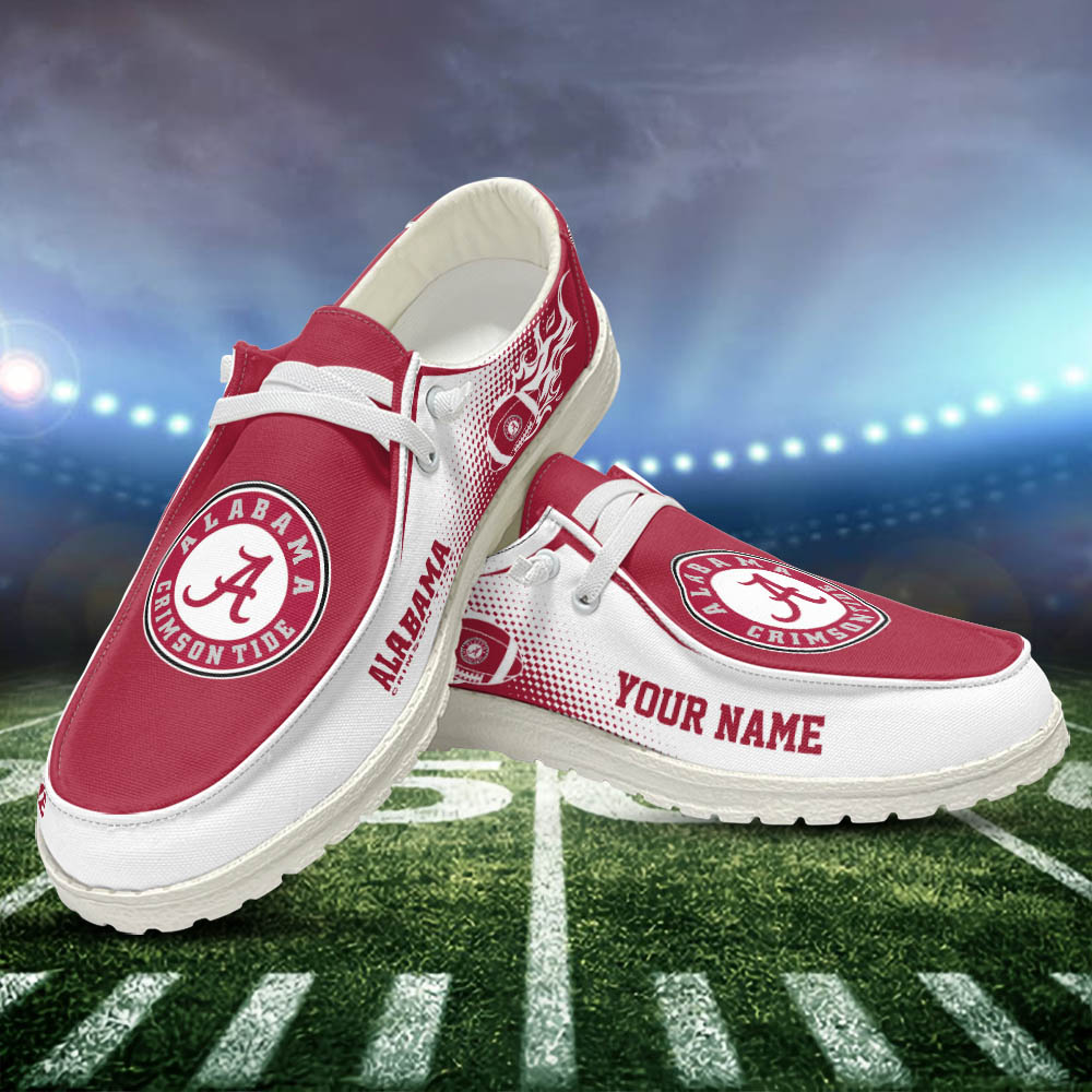 Alabama Crimson Tide Personalized Hey Dude Shoes For Men And Women ST15535