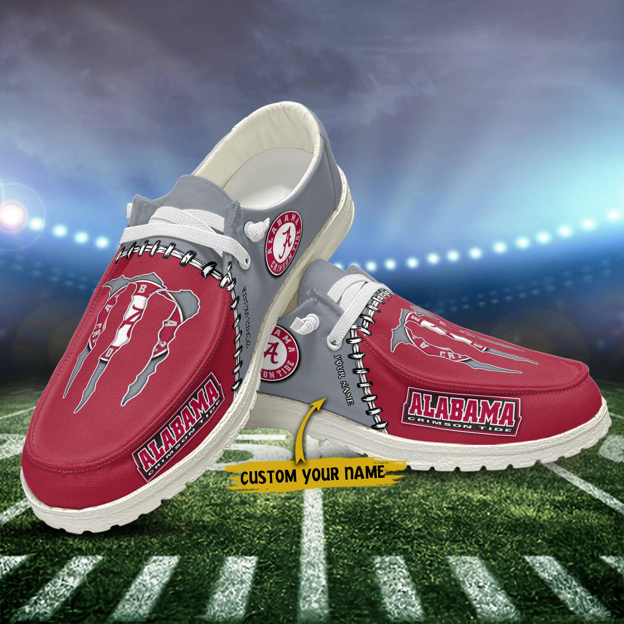 Alabama Crimson Tide Personalized Hey Dude Shoes For Men And Women ST15640