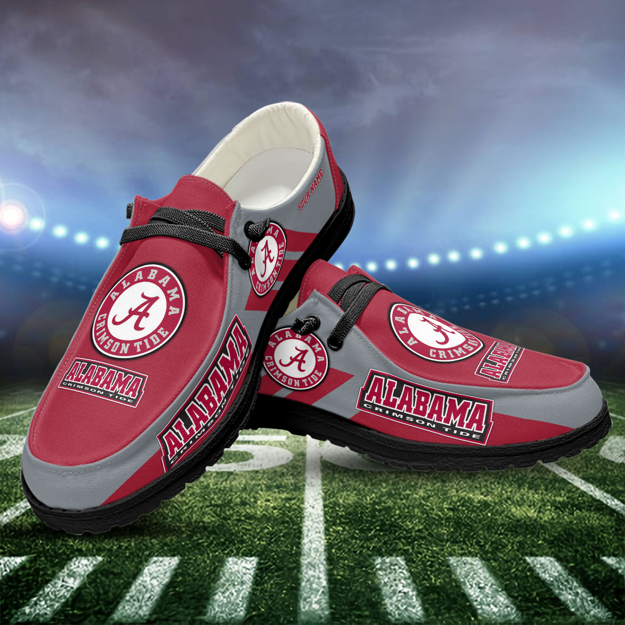 Alabama Crimson Tide Personalized Hey Dude Shoes For Men And Women ST15714