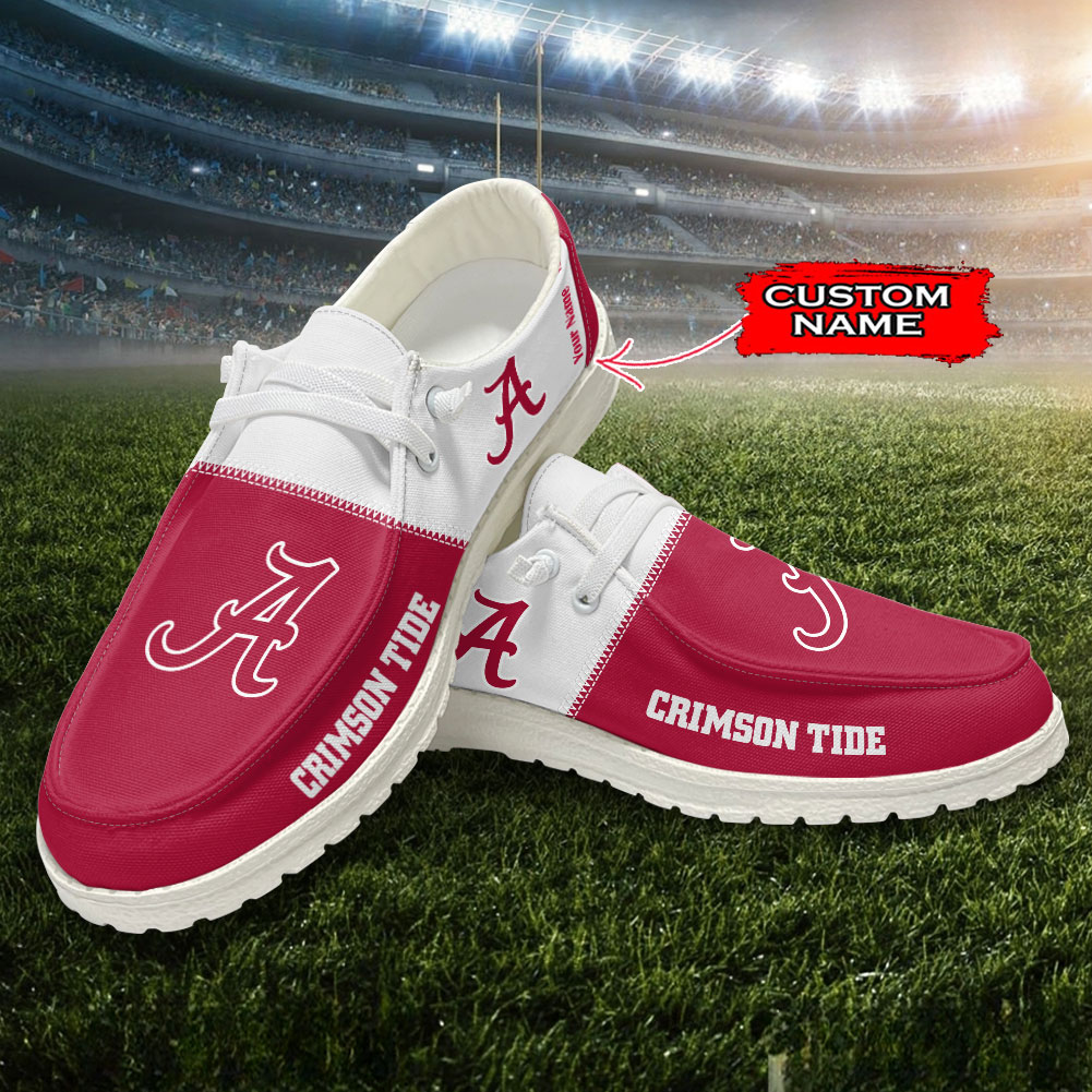 Alabama Crimson Tide Personalized Hey Dude Shoes For Men And Women ST16250