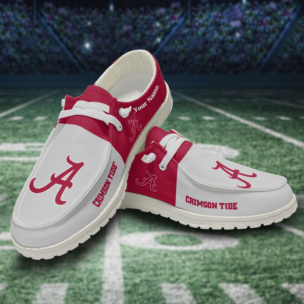 Alabama Crimson Tide Personalized Hey Dude Shoes For Men And Women ST16315