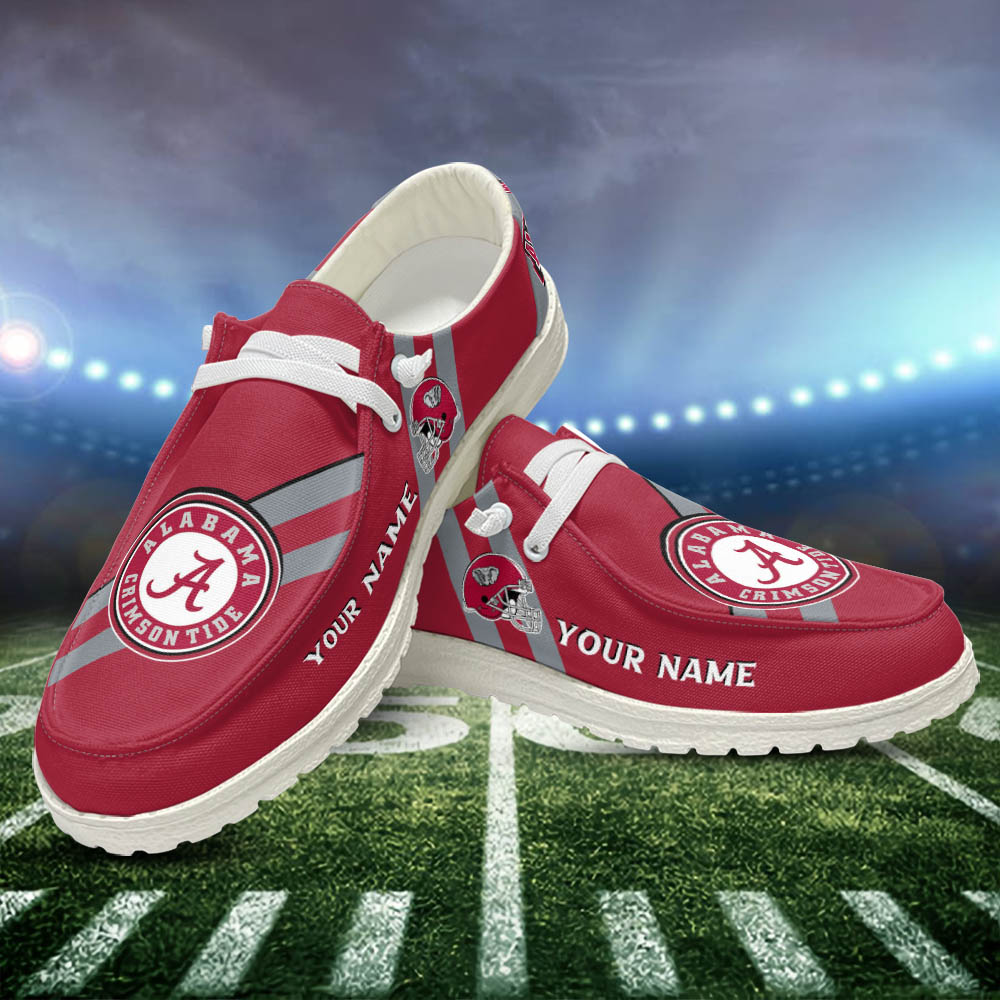 Alabama Crimson Tide Personalized Hey Dude Shoes For Men And Women ST16337
