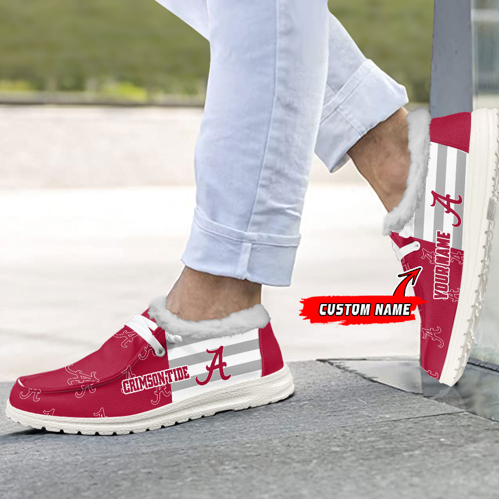 Alabama Crimson Tide Personalized Hey Dude Shoes For Men And Women ST3894