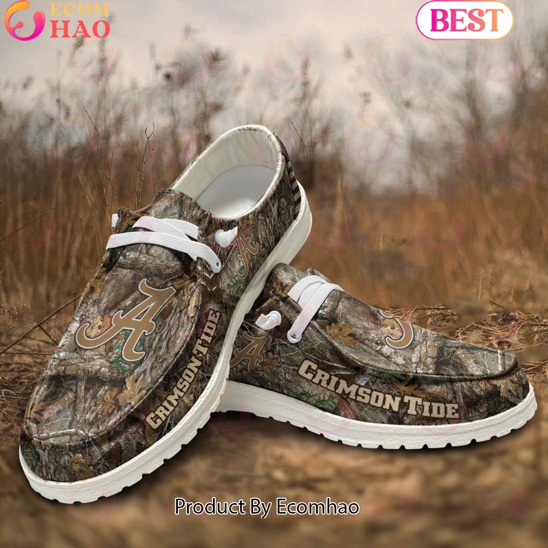 Alabama Crimson Tide Personalized Hey Dude Shoes For Men And Women ST4217