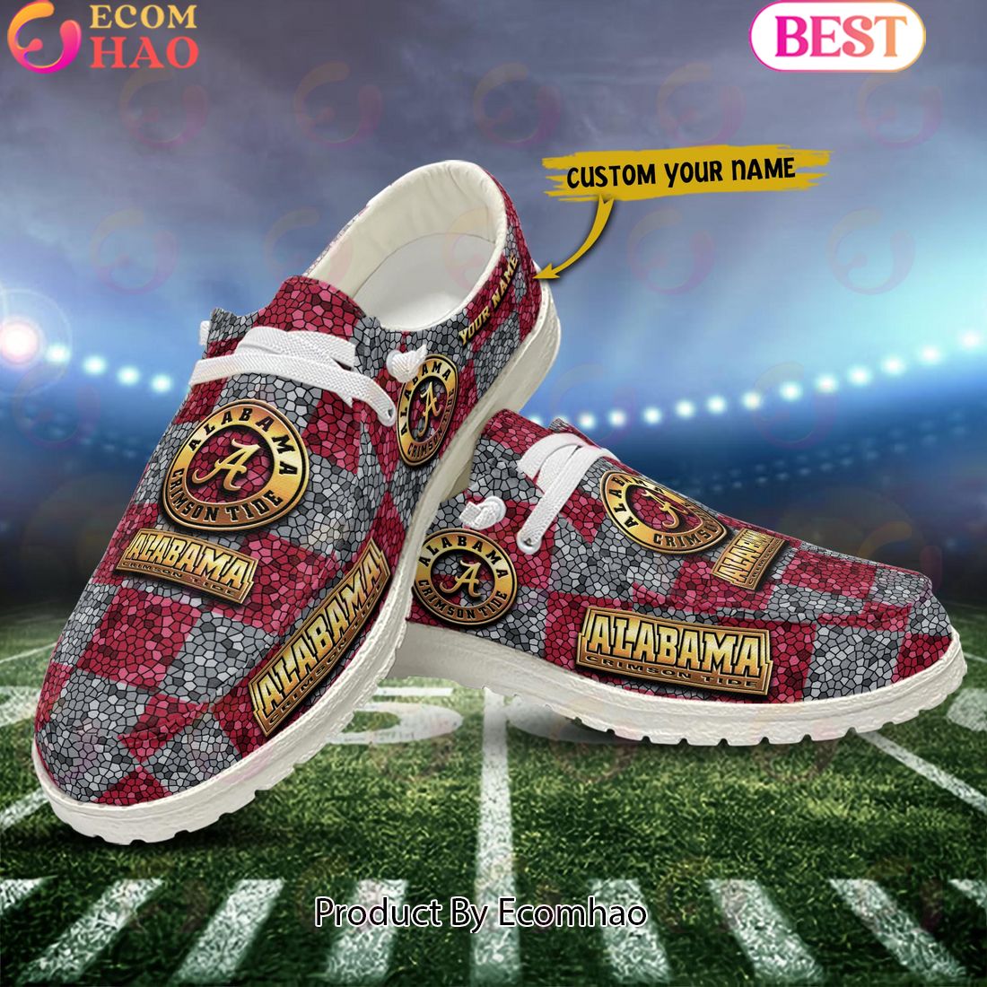 Alabama Crimson Tide Personalized Hey Dude Shoes For Men And Women ST4264