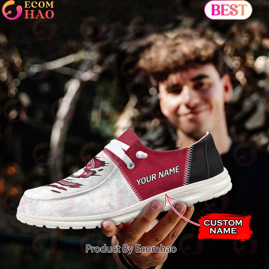 Alabama Crimson Tide Personalized Hey Dude Shoes For Men And Women ST4364