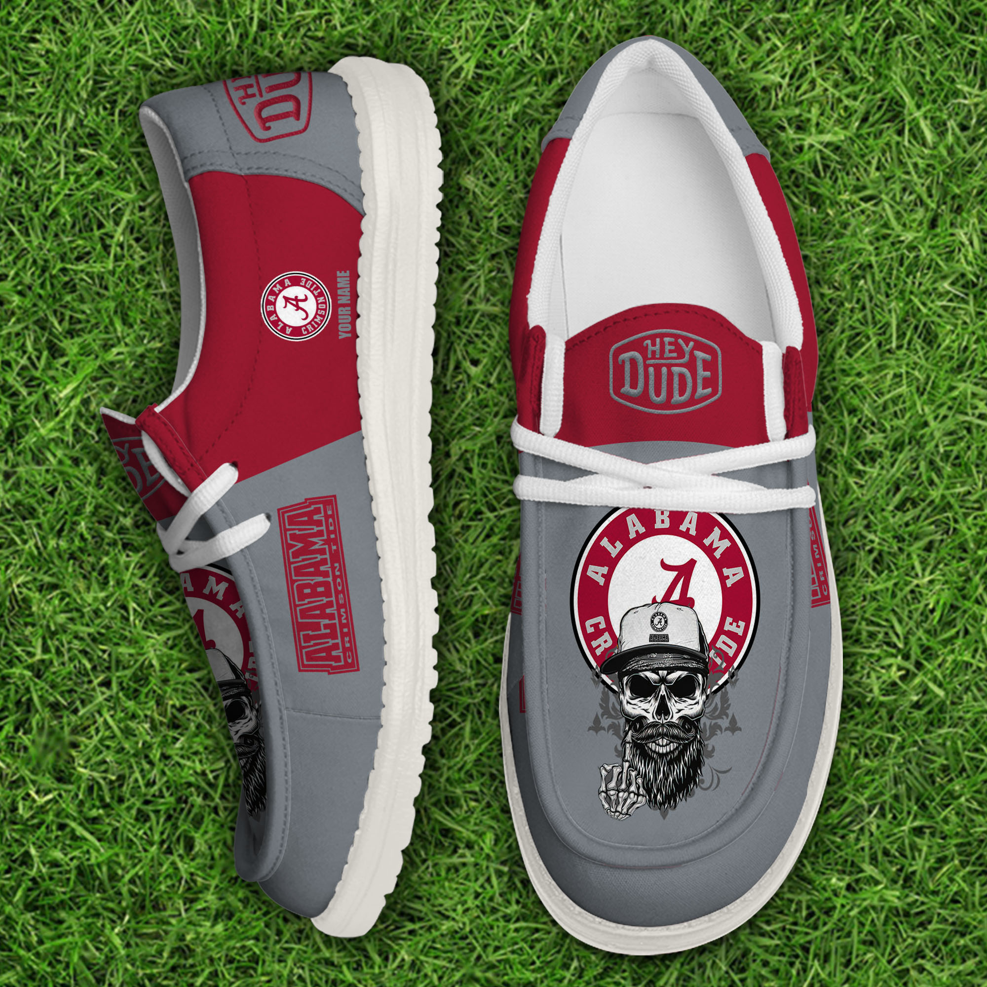 Alabama Crimson Tide Personalized Hey Dude Shoes For Men And Women ST4941