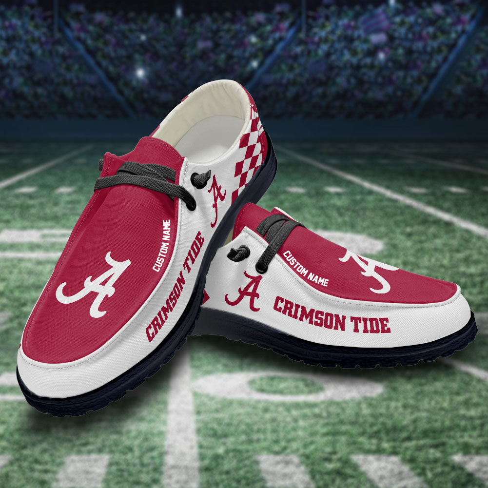 Alabama Crimson Tide Personalized Hey Dude Shoes For Men And Women ST5234