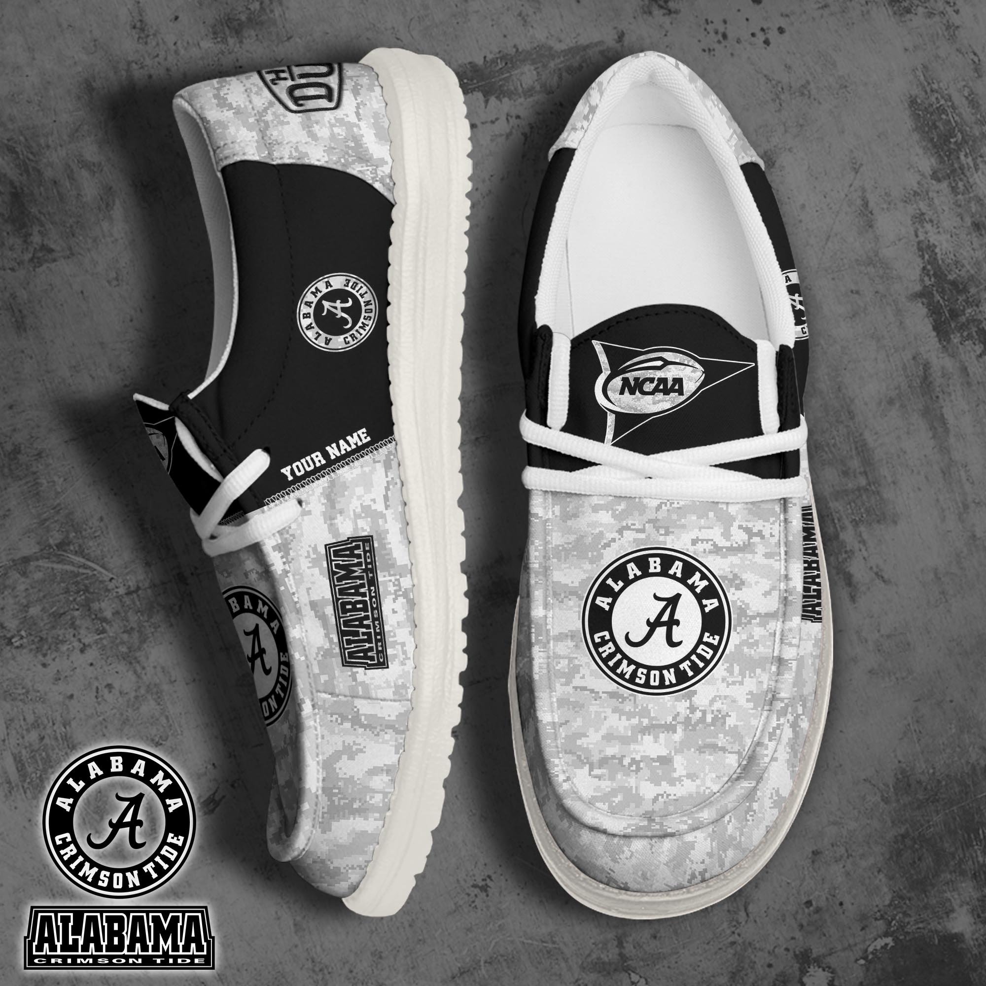 Alabama Crimson Tide Personalized Hey Dude Shoes For Men And Women ST6455