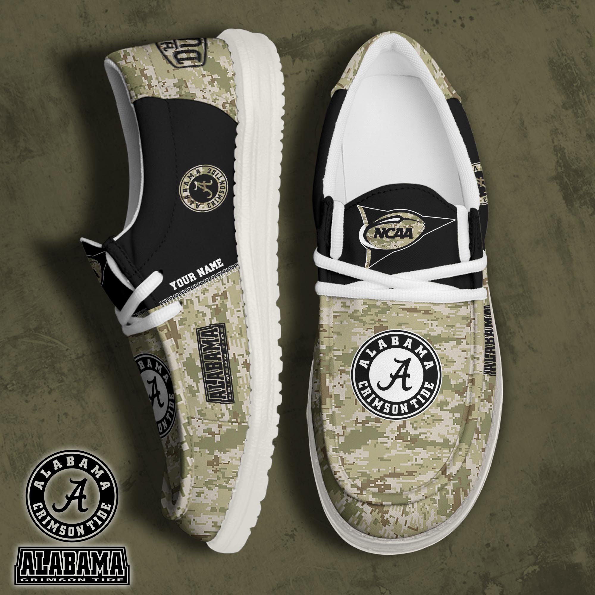 Alabama Crimson Tide Personalized Hey Dude Shoes For Men And Women ST6755