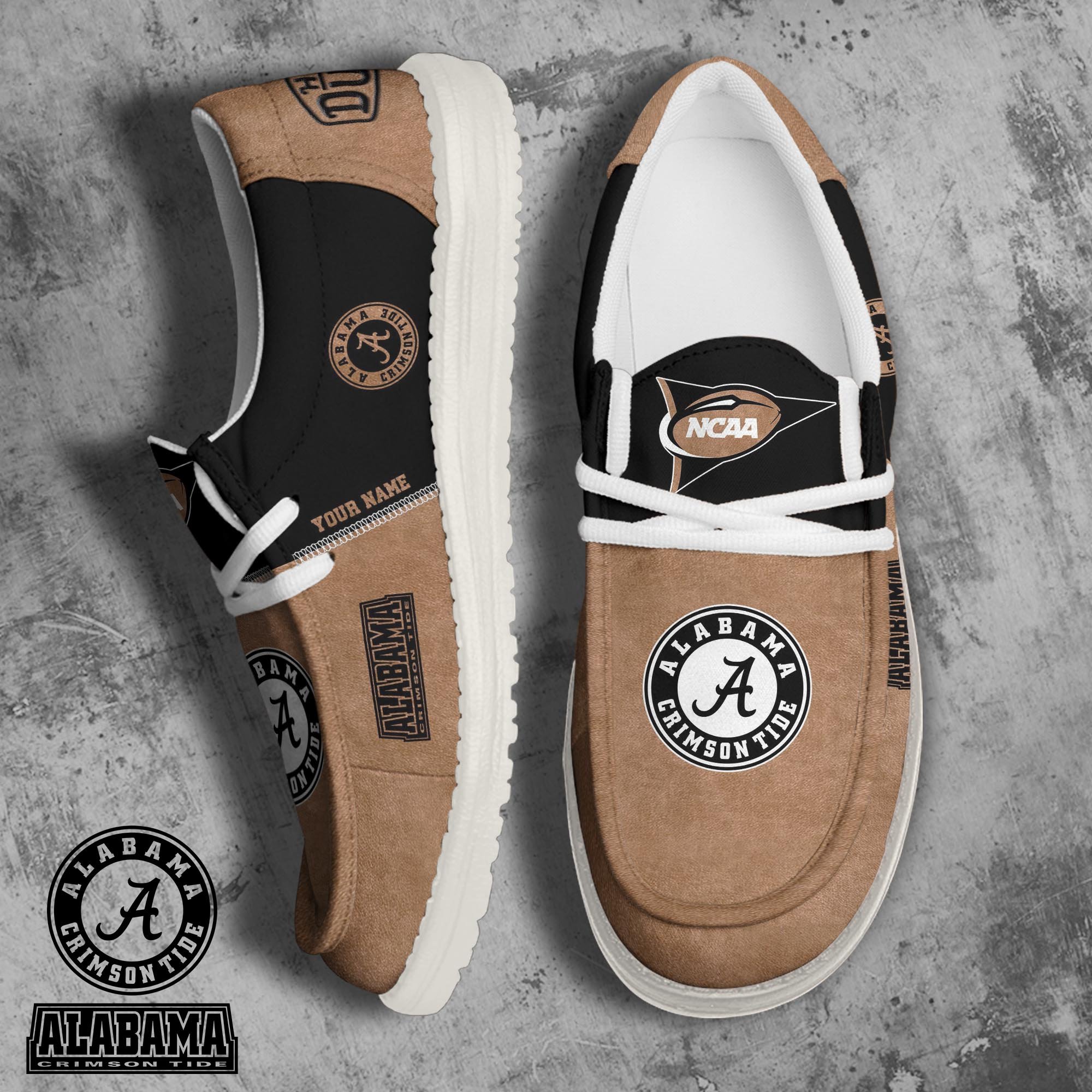 Alabama Crimson Tide Personalized Hey Dude Shoes For Men And Women ST6914