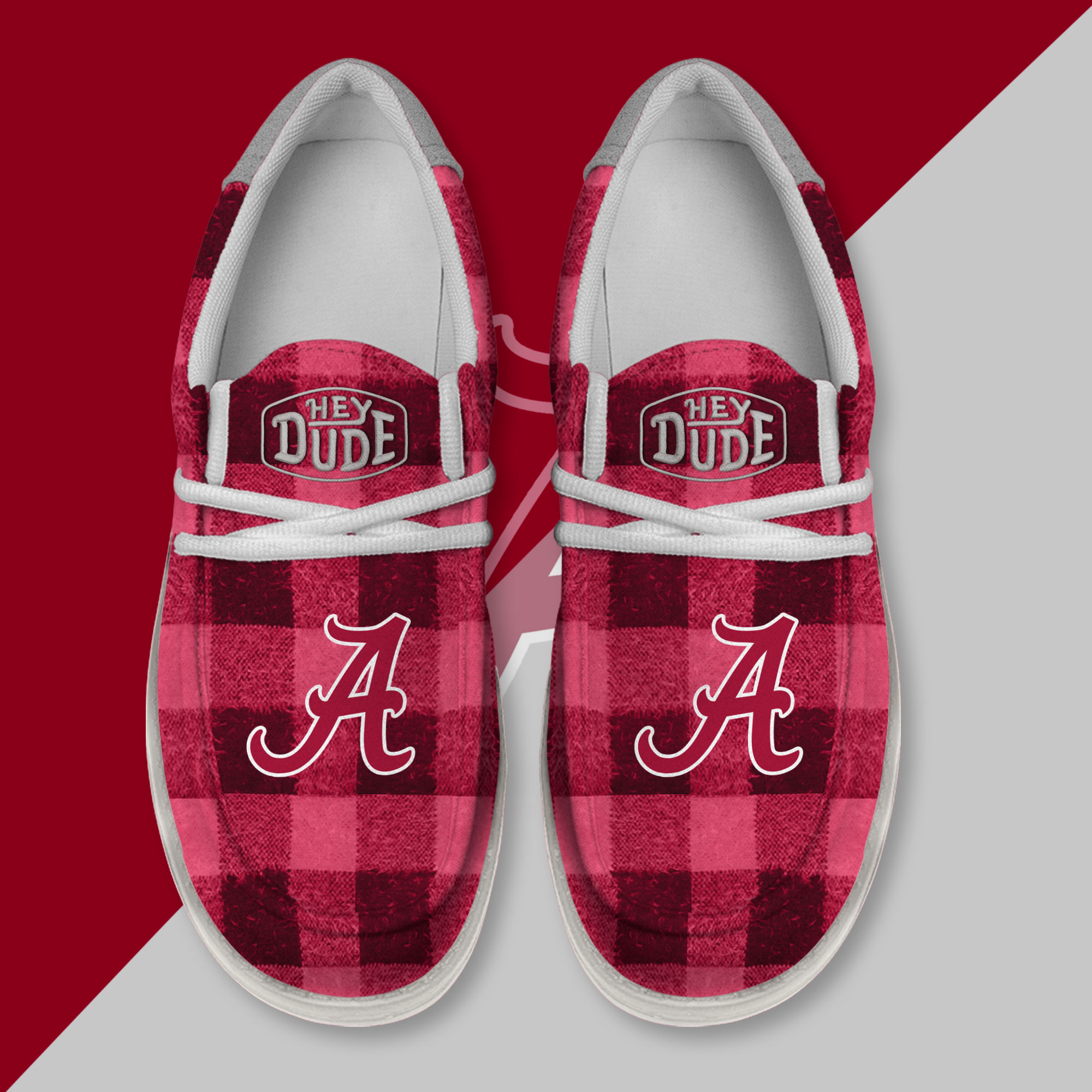 Alabama Crimson Tide Personalized Hey Dude Shoes For Men And Women ST9399