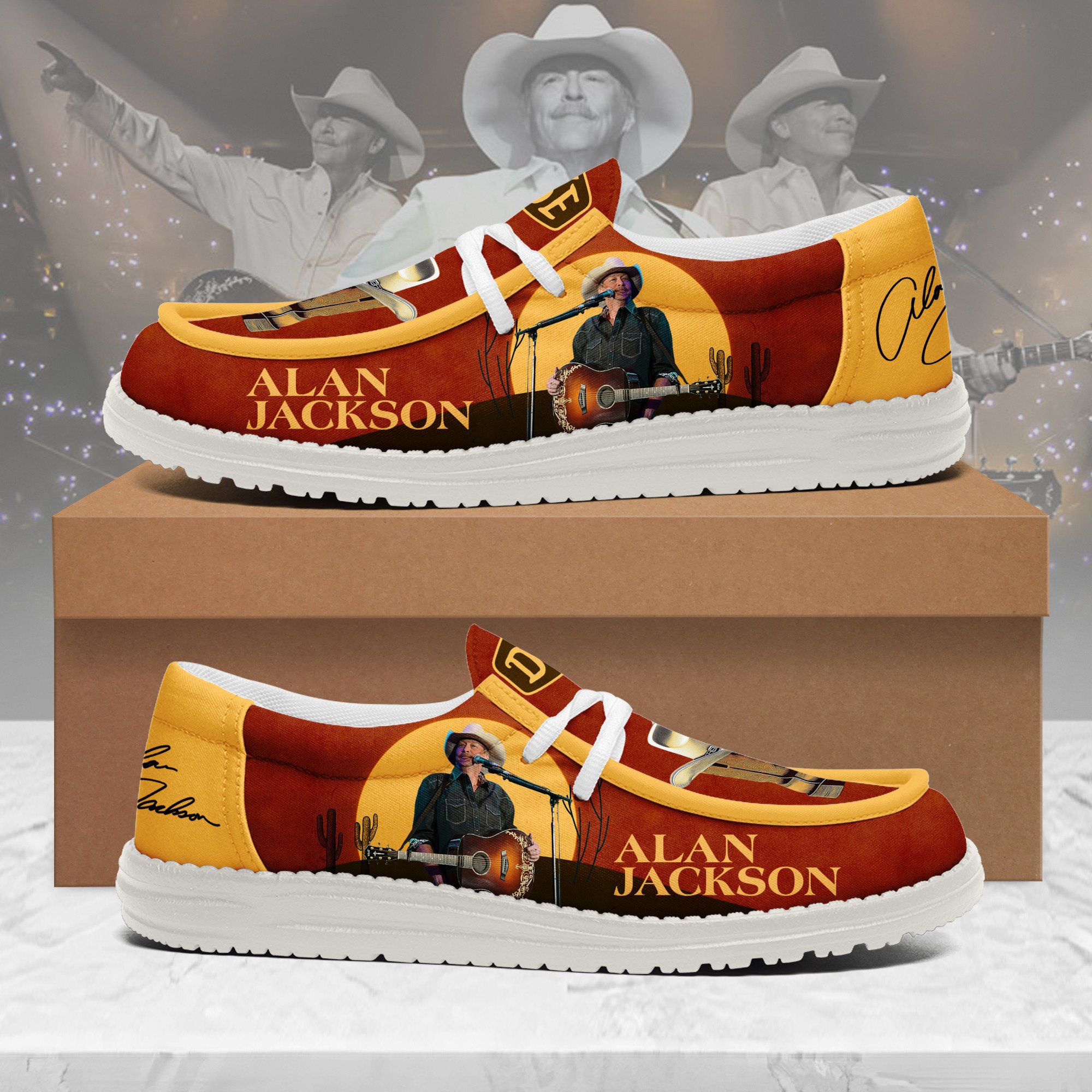 Alan Jackson Personalized Hey Dude Shoes For Men And Women ST5887