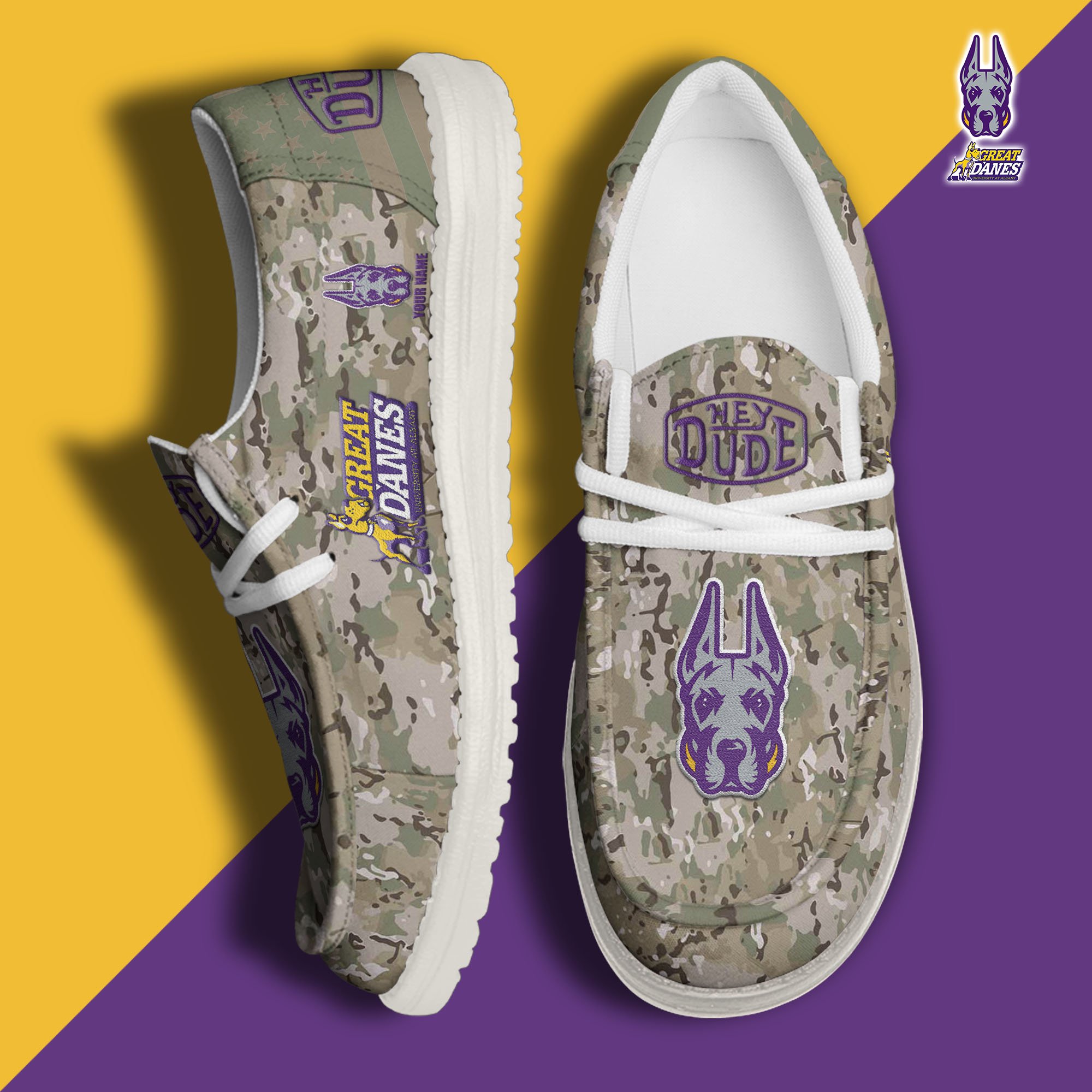 Albany Great Danes Personalized Hey Dude Shoes For Men And Women ST7995