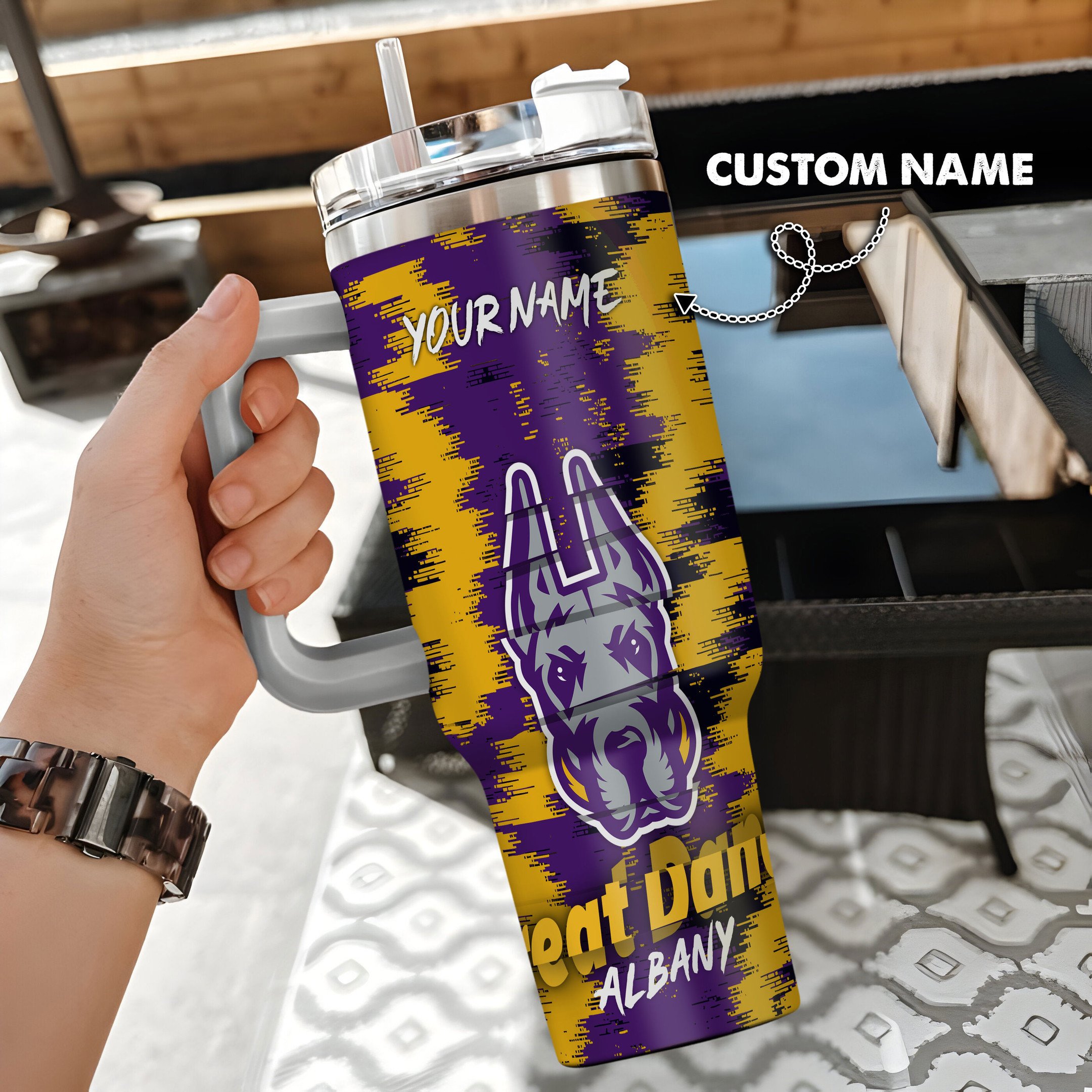 Albany Great Danes Stanley Tumbler Personalized Name St8516