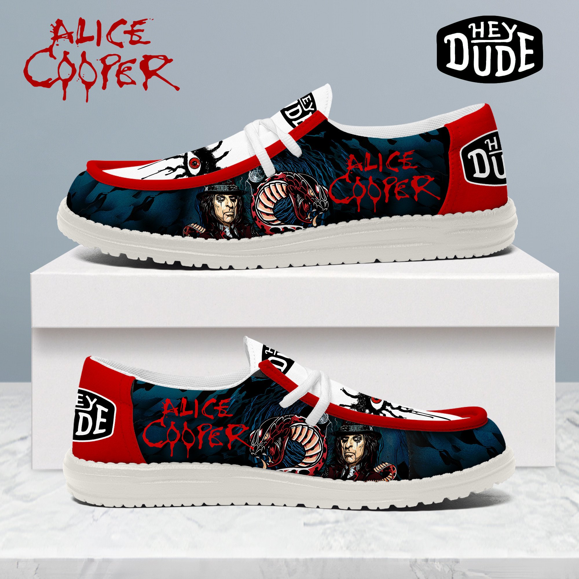 Alice Cooper Personalized Hey Dude Shoes For Men And Women ST6158