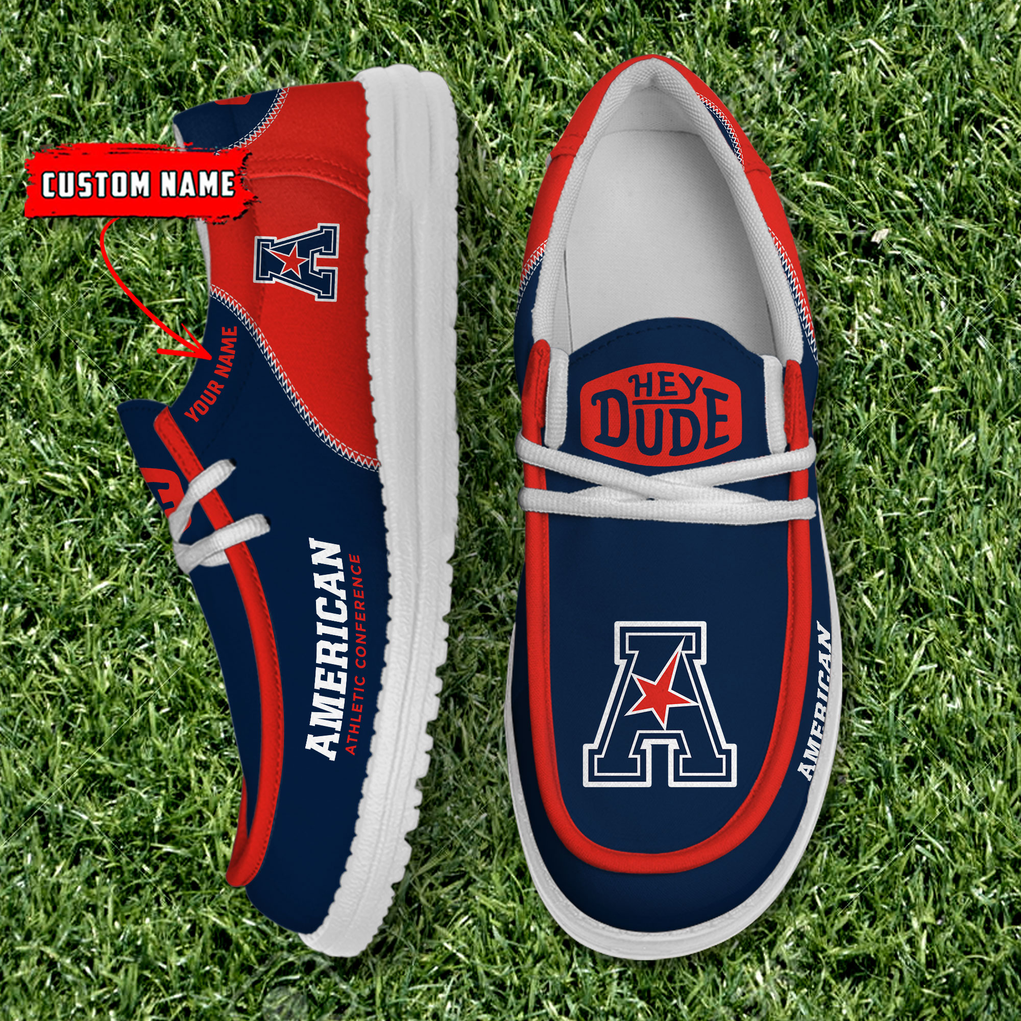 American Athletic Conference Football Personalized Hey Dude Shoes For Men And Women ST5478