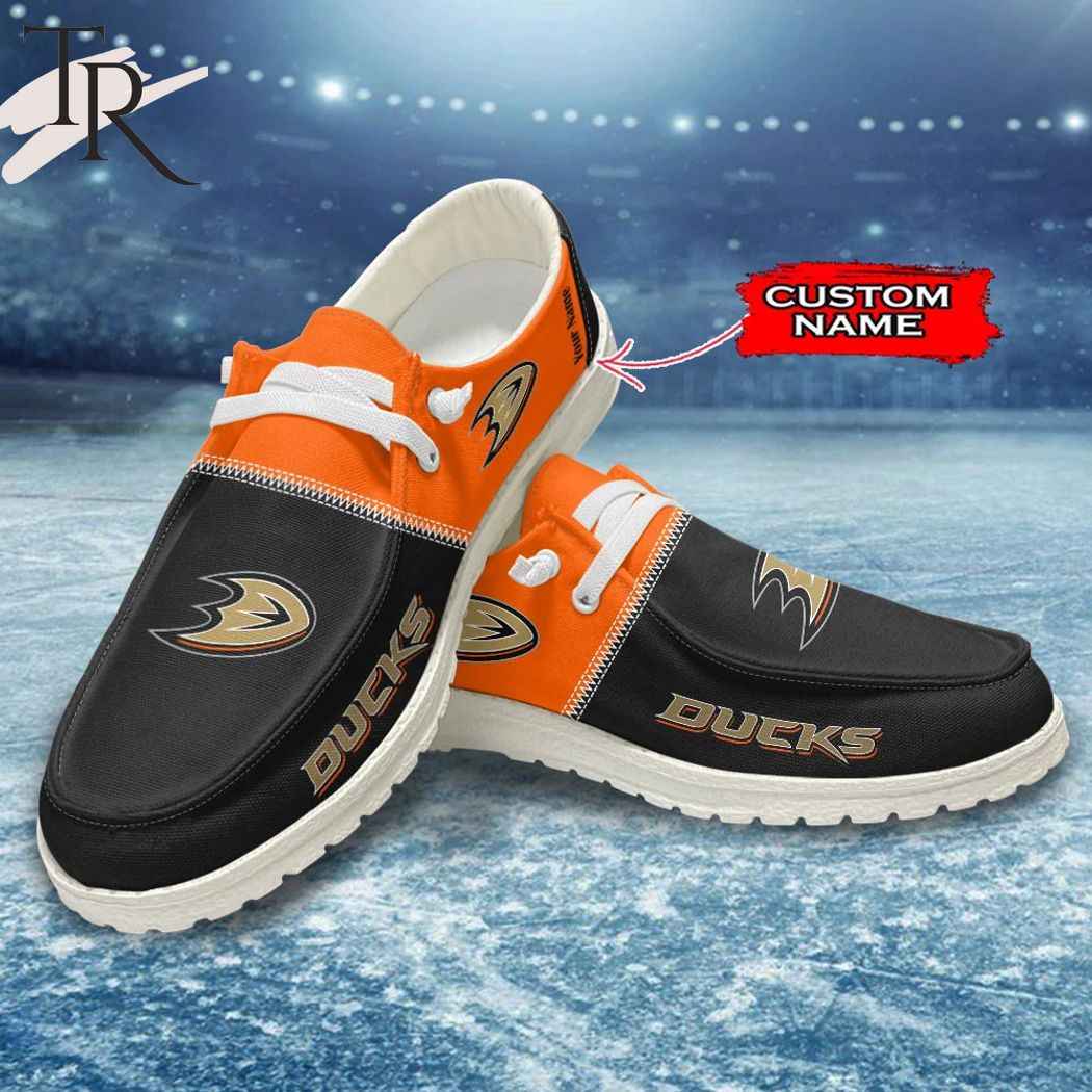 Anaheim Ducks Personalized Hey Dude Shoes For Men And Women ST10114
