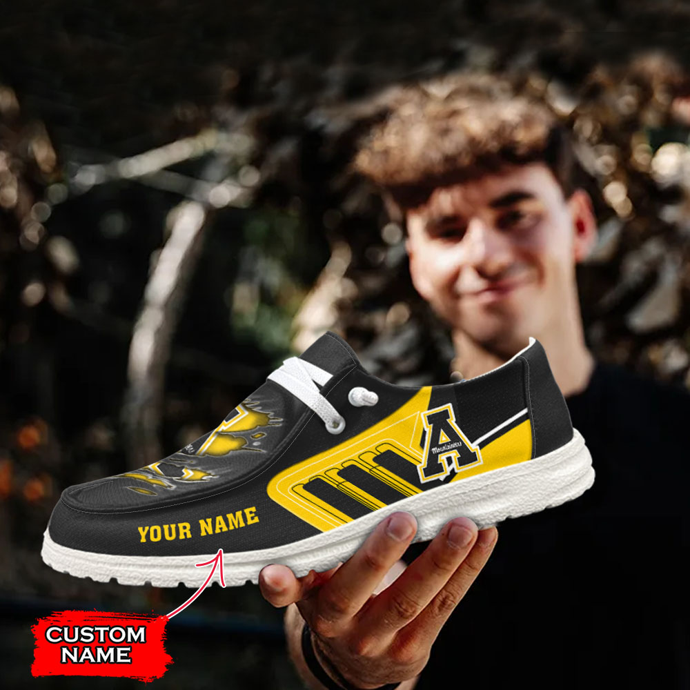 Appalachian State Mountaineers NCAA Personalized Hey Dude Shoes For Men And Women ST14192