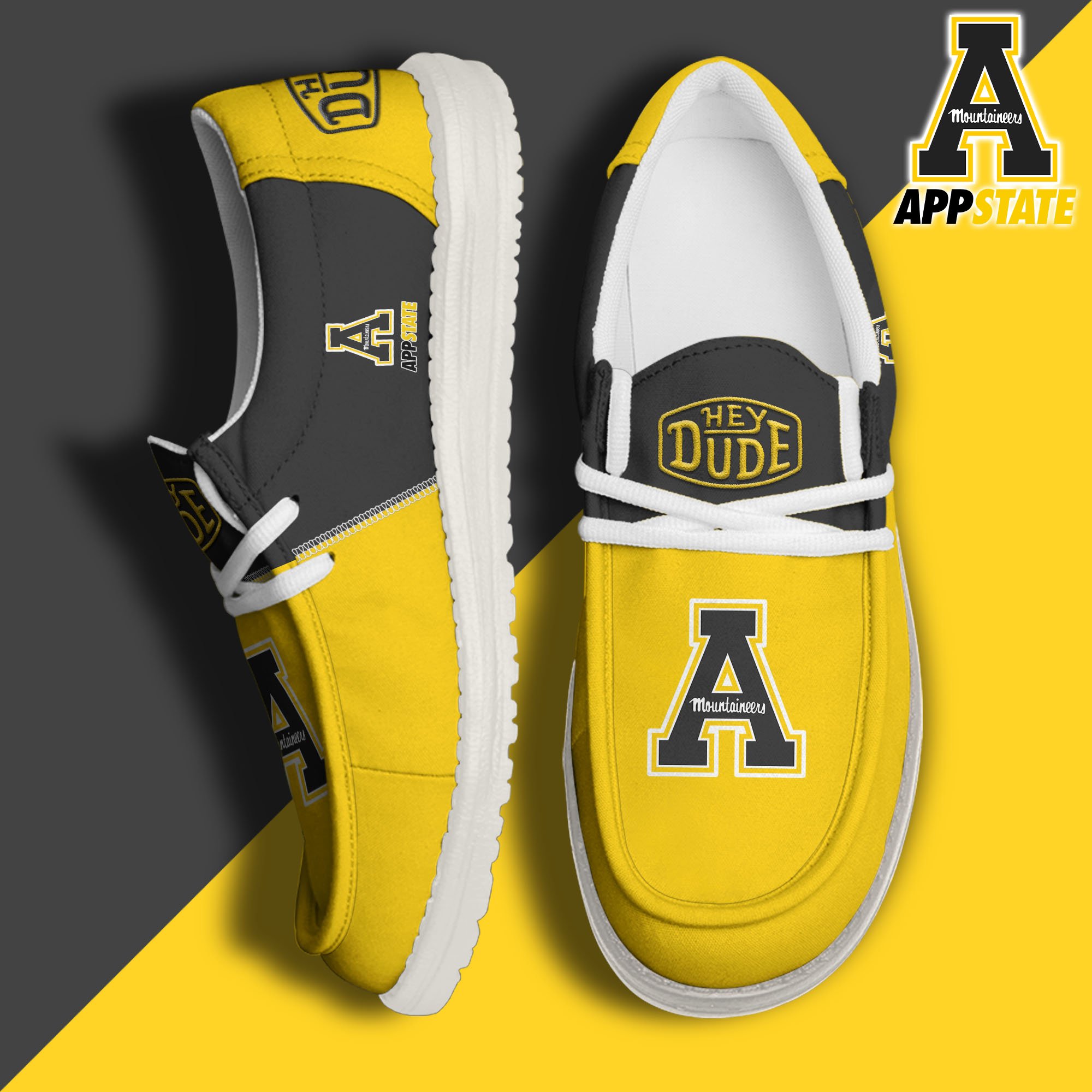 Appalachian State Mountaineers Personalized Hey Dude Shoes For Men And Women ST6678
