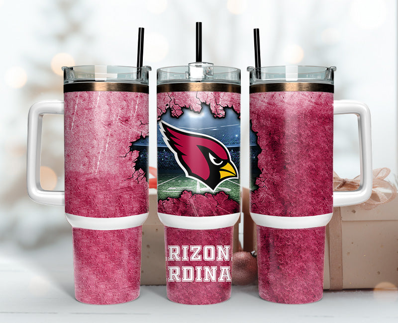Arizona Cardinals NFL Stanley Tumbler With Handle Personalized Name St5649