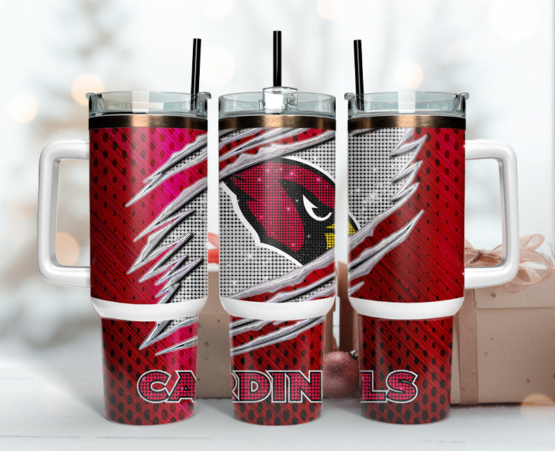 Arizona Cardinals NFL Stanley Tumbler With Handle Personalized Name St7017