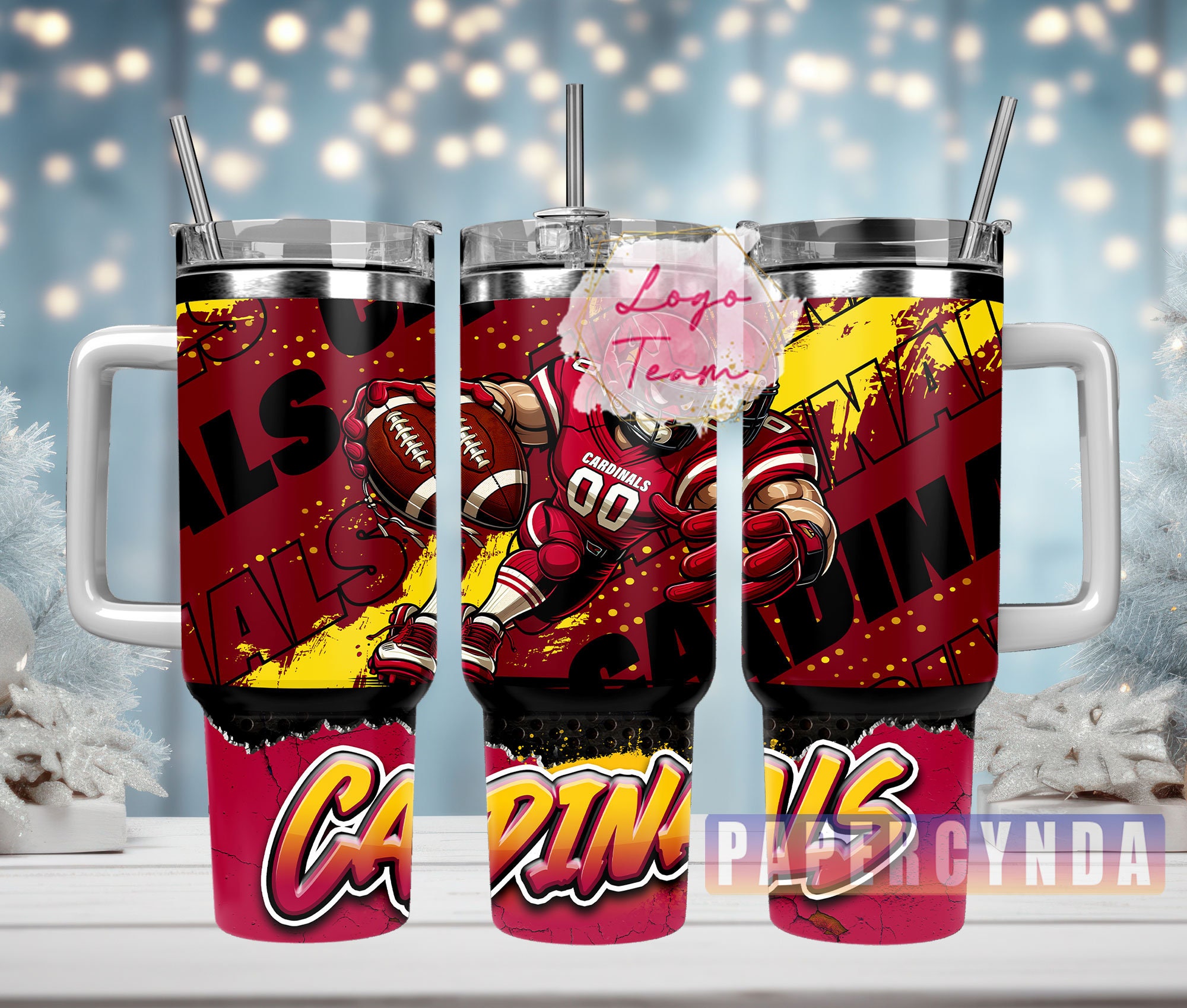 Arizona Cardinals NFL Stanley Tumbler With Handle Personalized Name St8105