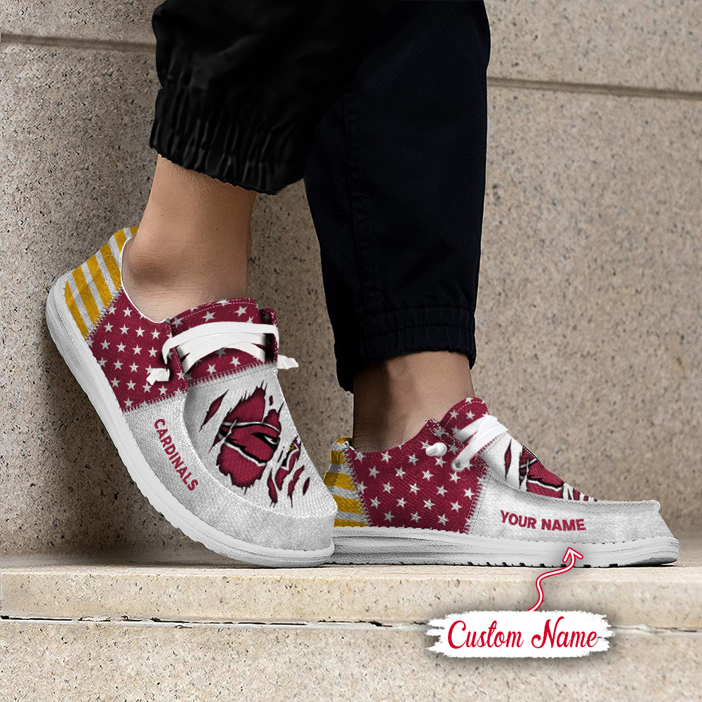 Arizona Cardinals Personalized Hey Dude Shoes For Men And Women ST10399