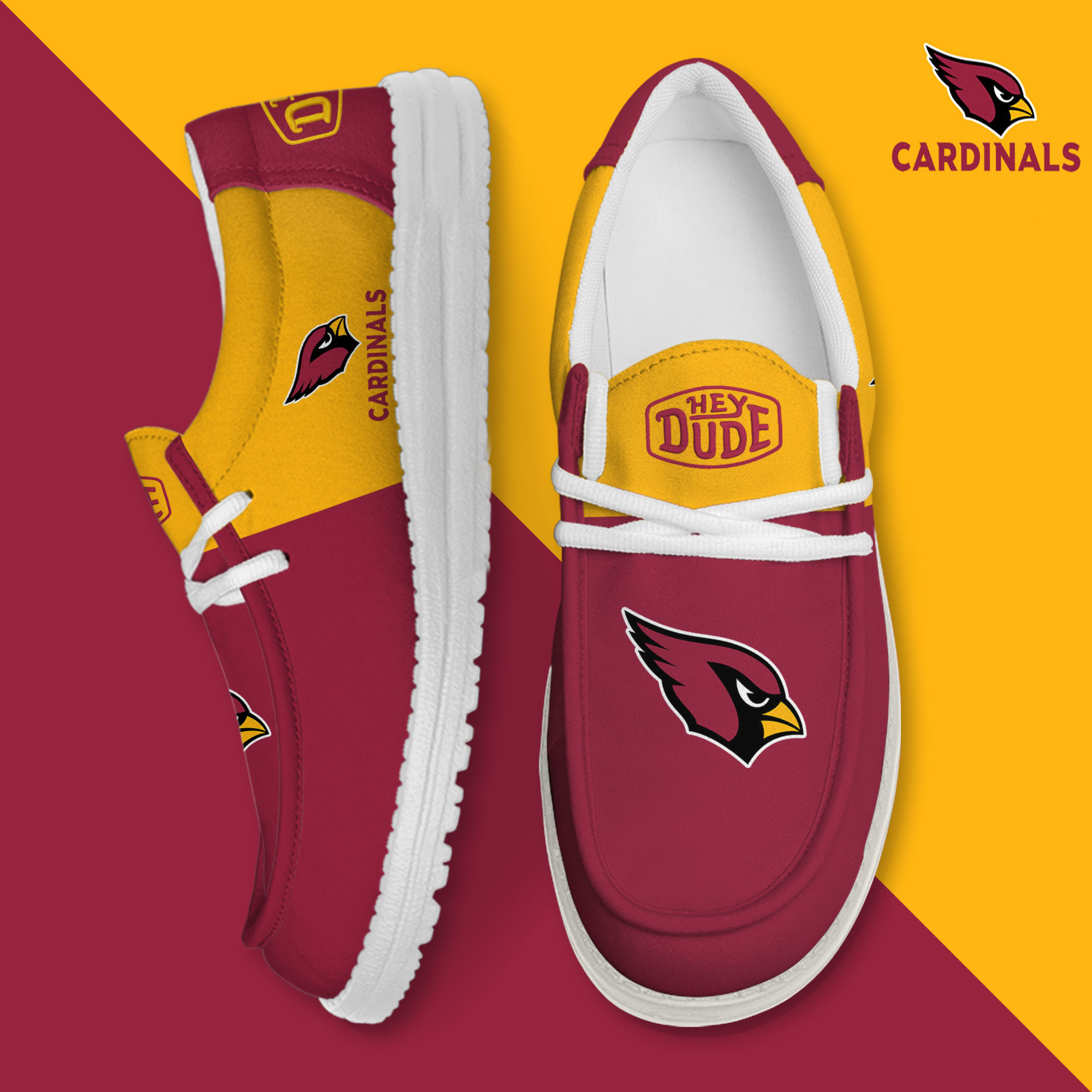 Arizona Cardinals Personalized Hey Dude Shoes For Men And Women ST10967