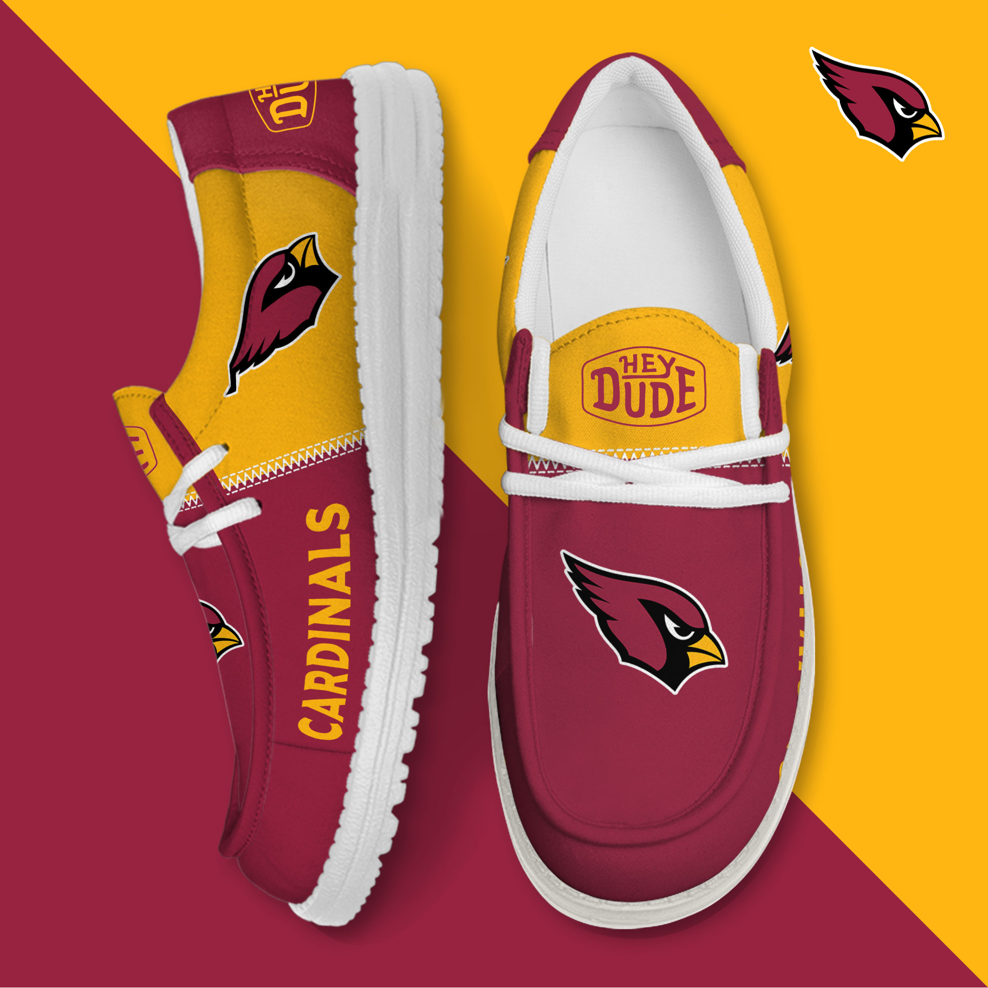 Arizona Cardinals Personalized Hey Dude Shoes For Men And Women ST11030