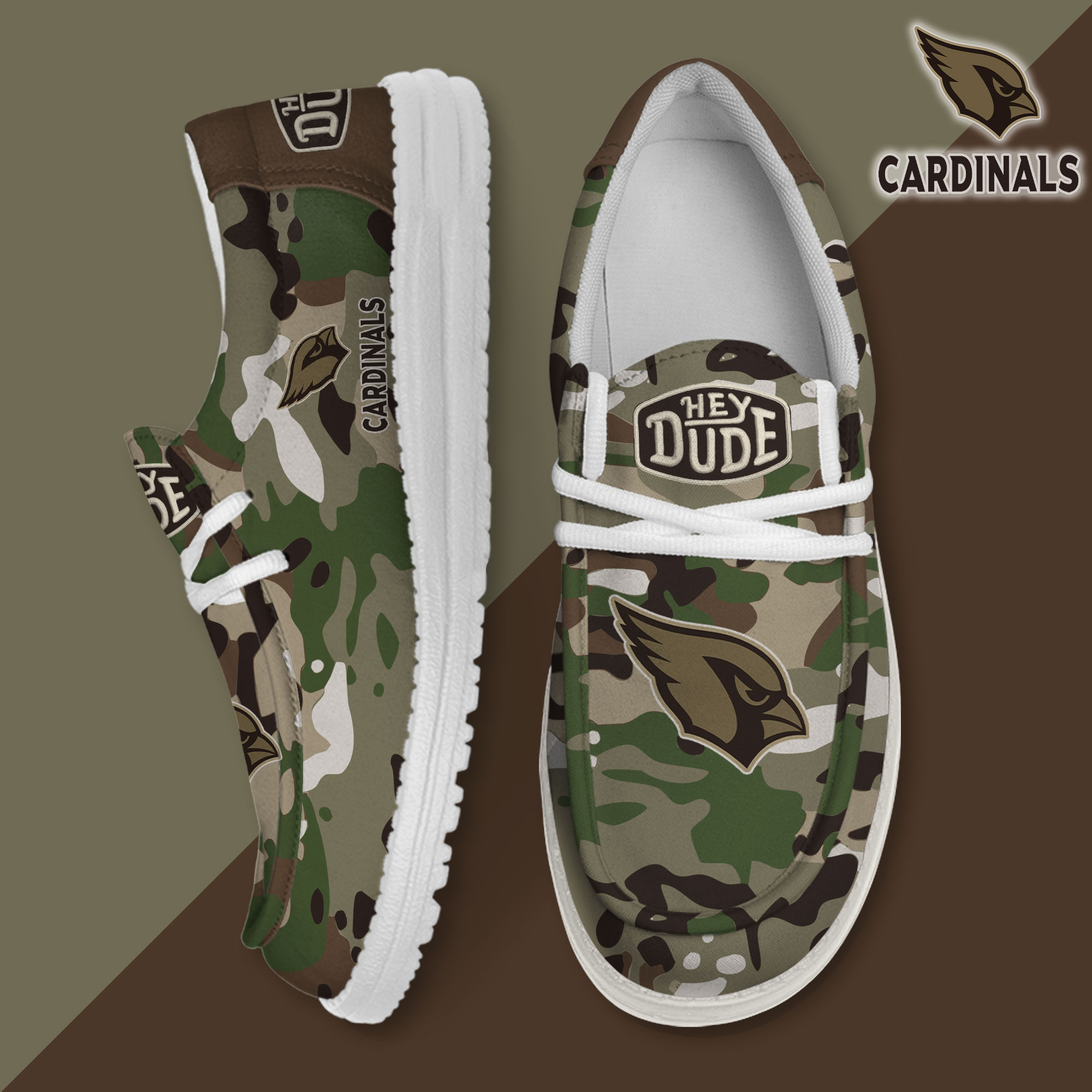 Arizona Cardinals Personalized Hey Dude Shoes For Men And Women ST11096