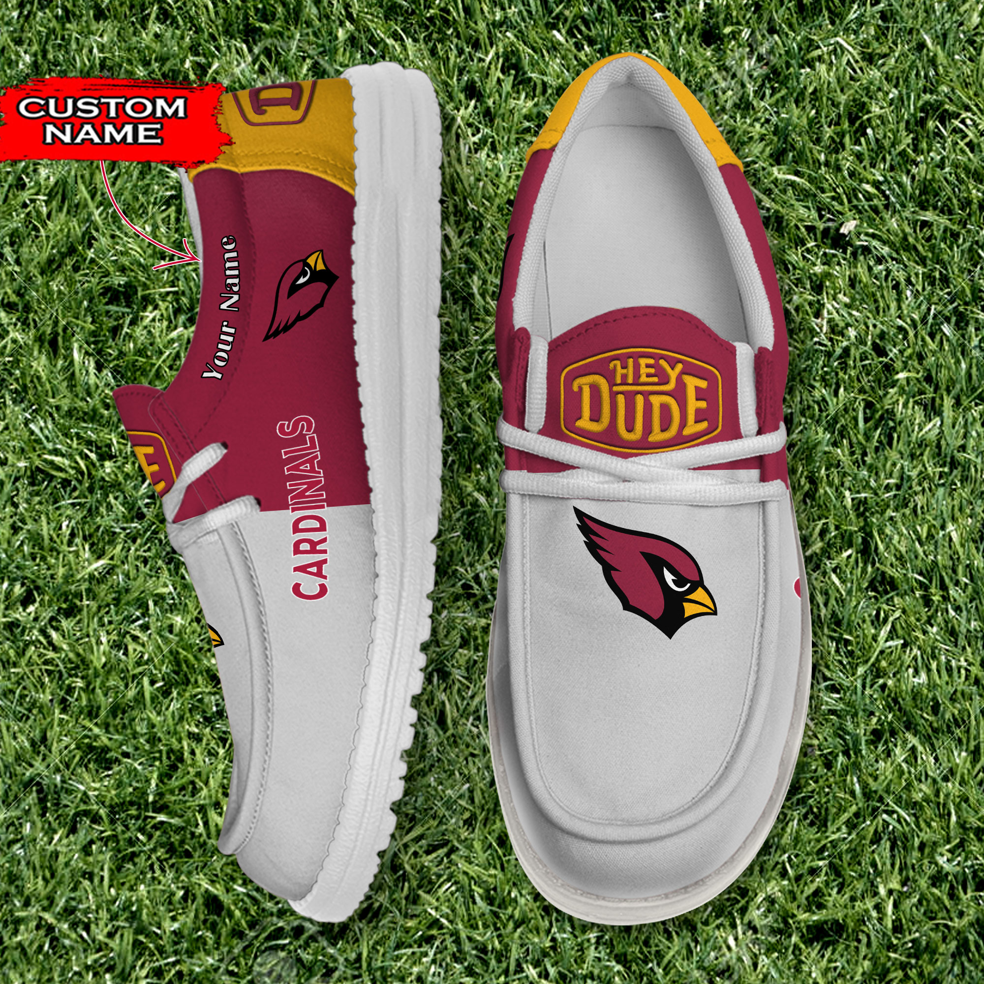 Arizona Cardinals Personalized Hey Dude Shoes For Men And Women ST11159