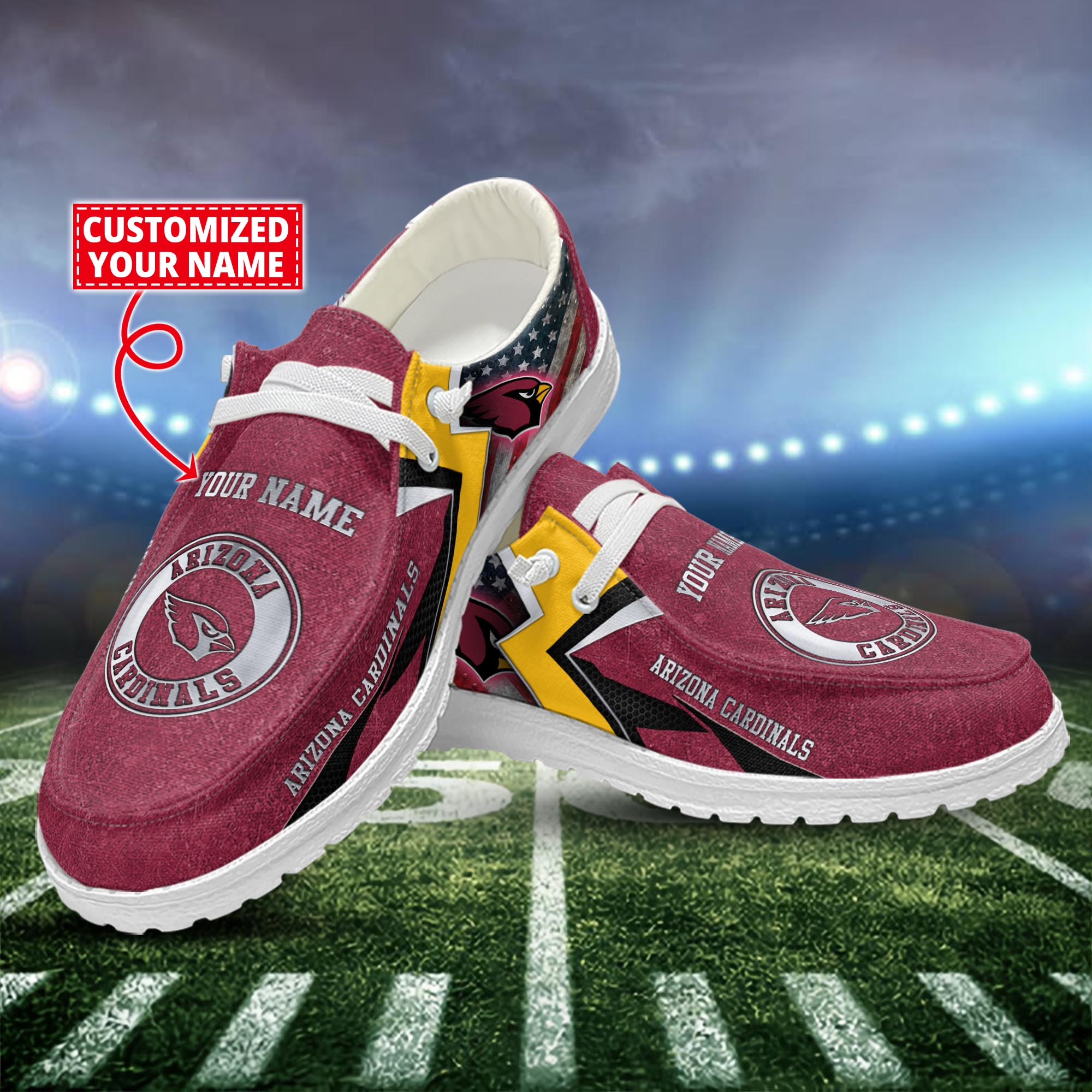 Arizona Cardinals Personalized Hey Dude Shoes For Men And Women ST11595