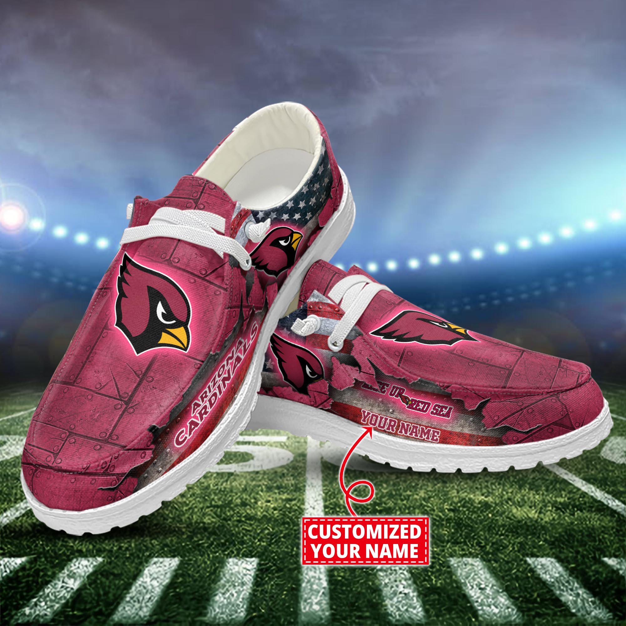 Arizona Cardinals Personalized Hey Dude Shoes For Men And Women ST15807