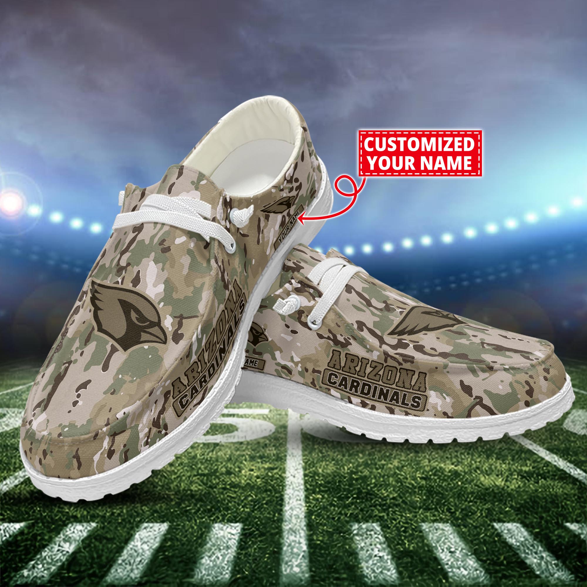 Arizona Cardinals Personalized Hey Dude Shoes For Men And Women ST15861